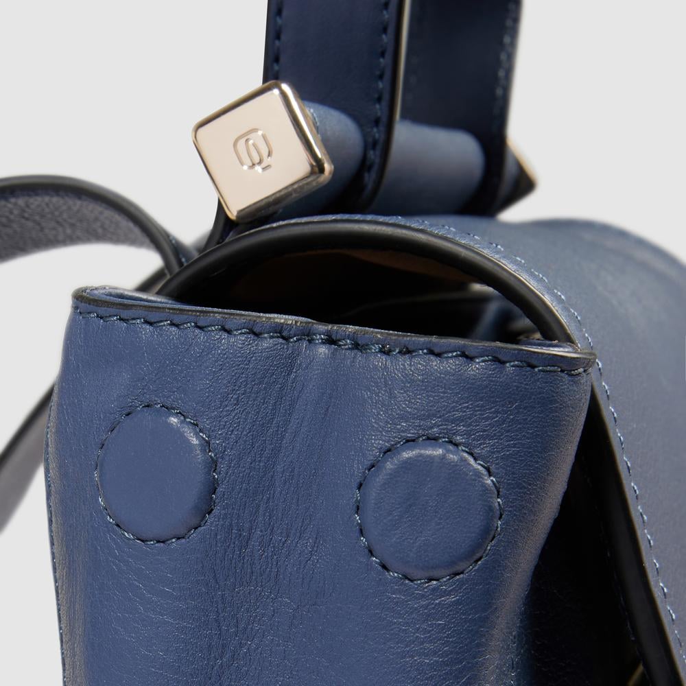 Women's backpack for iPad® mini with RFID protection PIQUADRO Blue