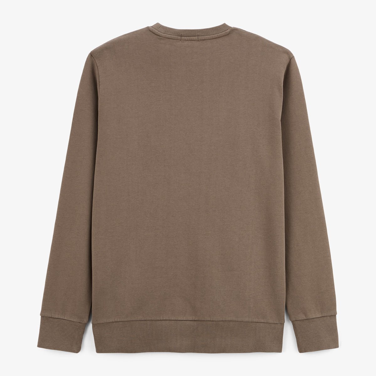 Plain round neck sweatshirt SERGE BLANCO Brown