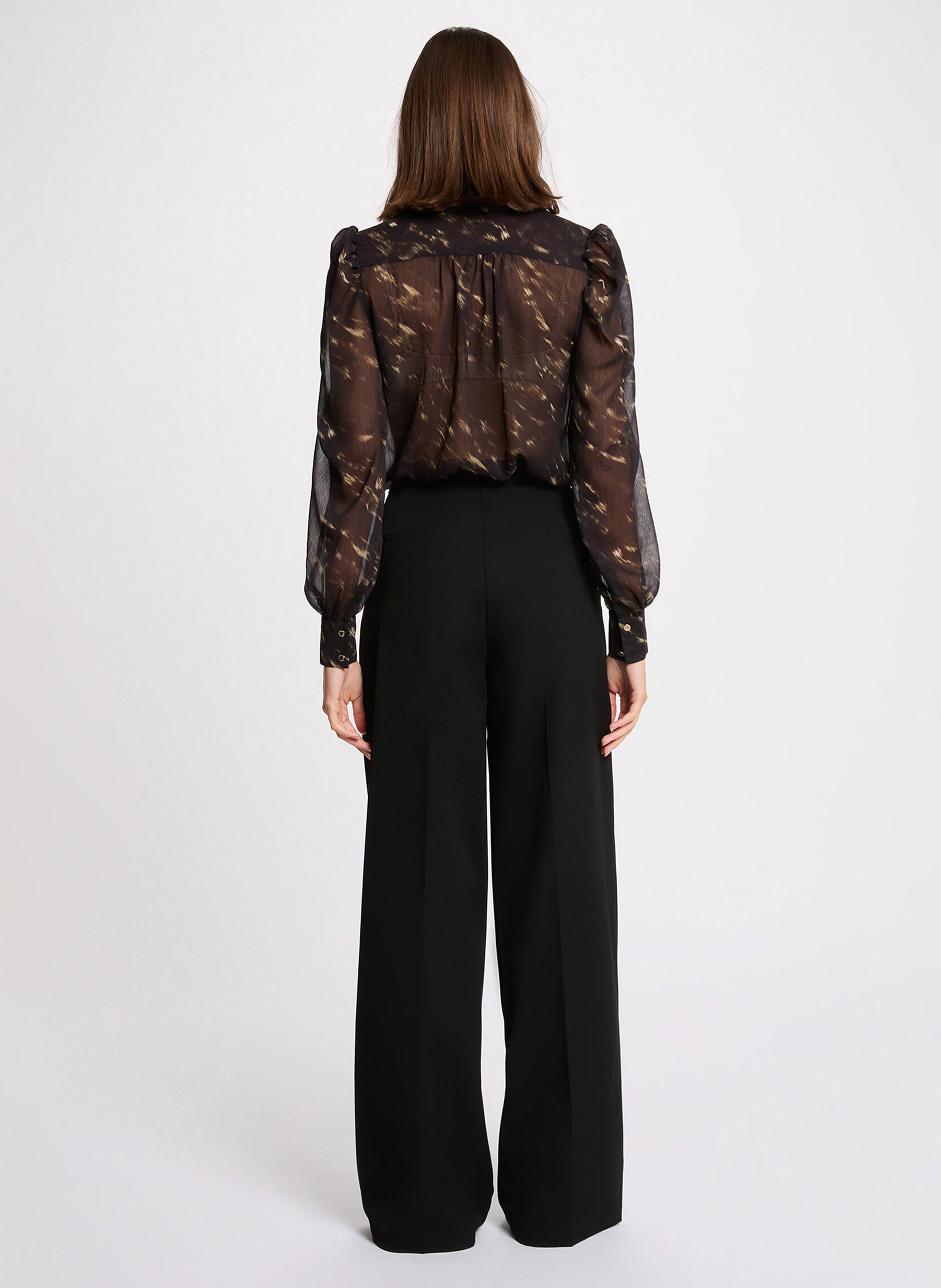 Chemise droite col V imprimée MORGAN Multicolore