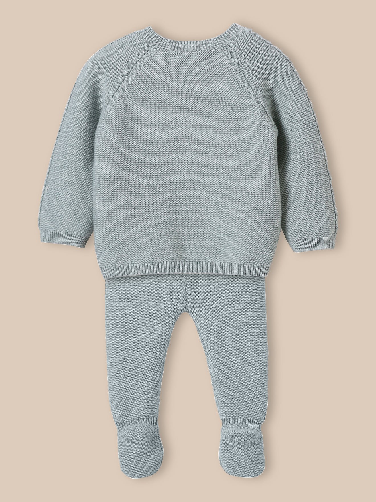 Newborn set - organic cotton and wool CYRILLUS Green