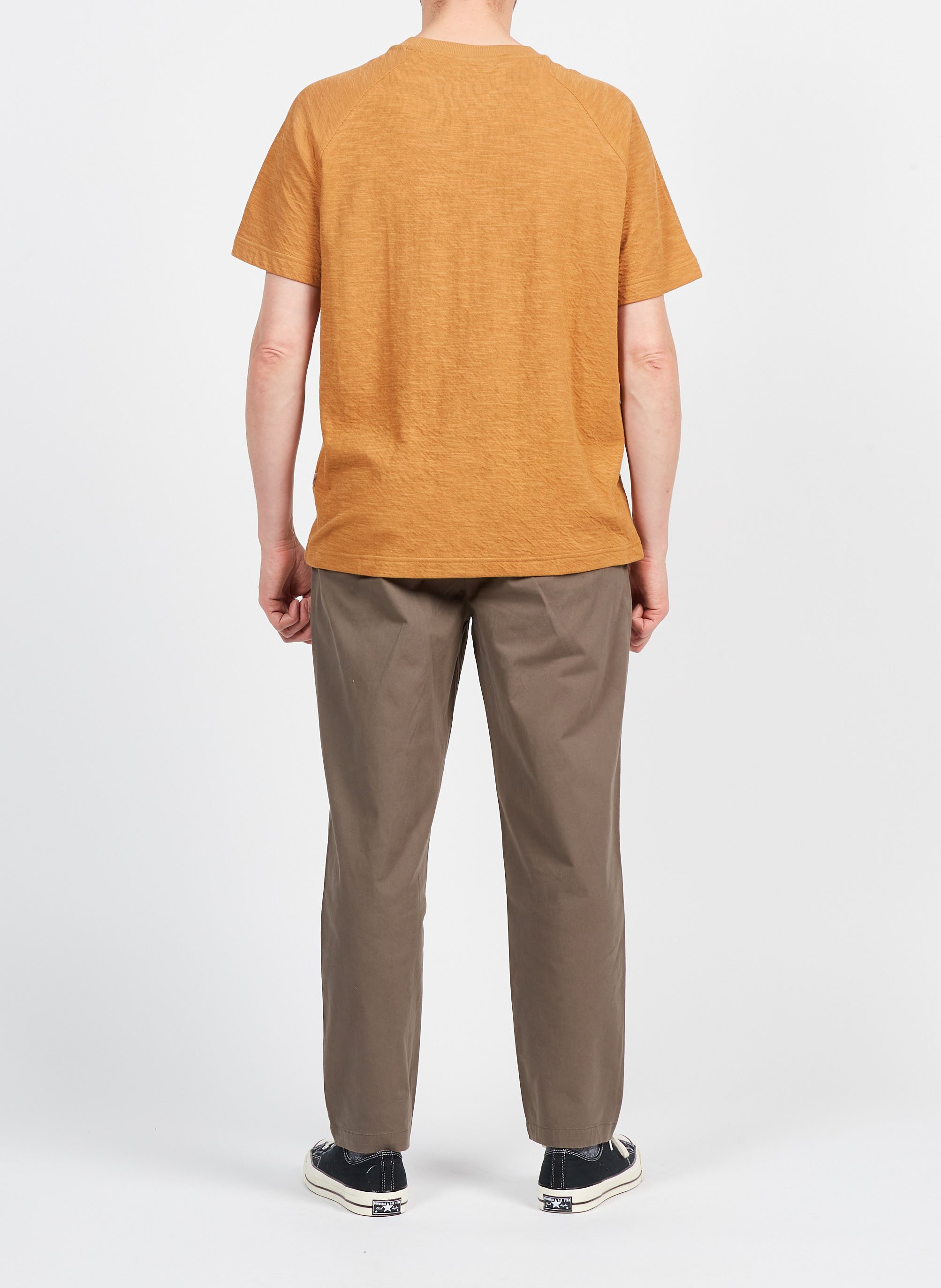 Tee-shirt ample en coton biologique KNOWLEDGE COTTON APPAREL Marron