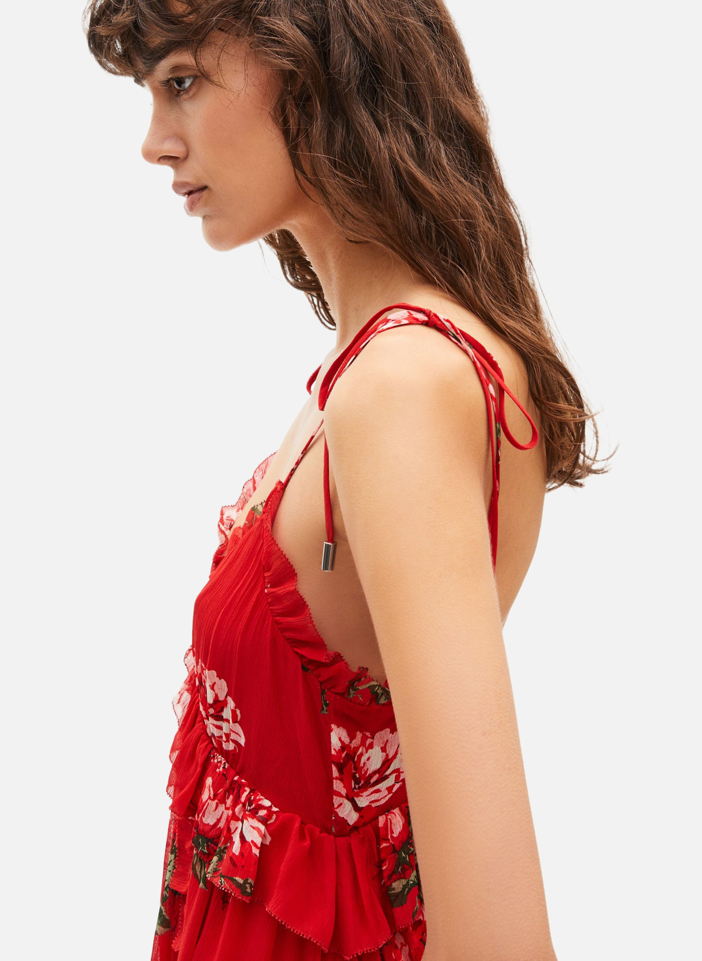 Short floral print dress THE KOOPLES Red