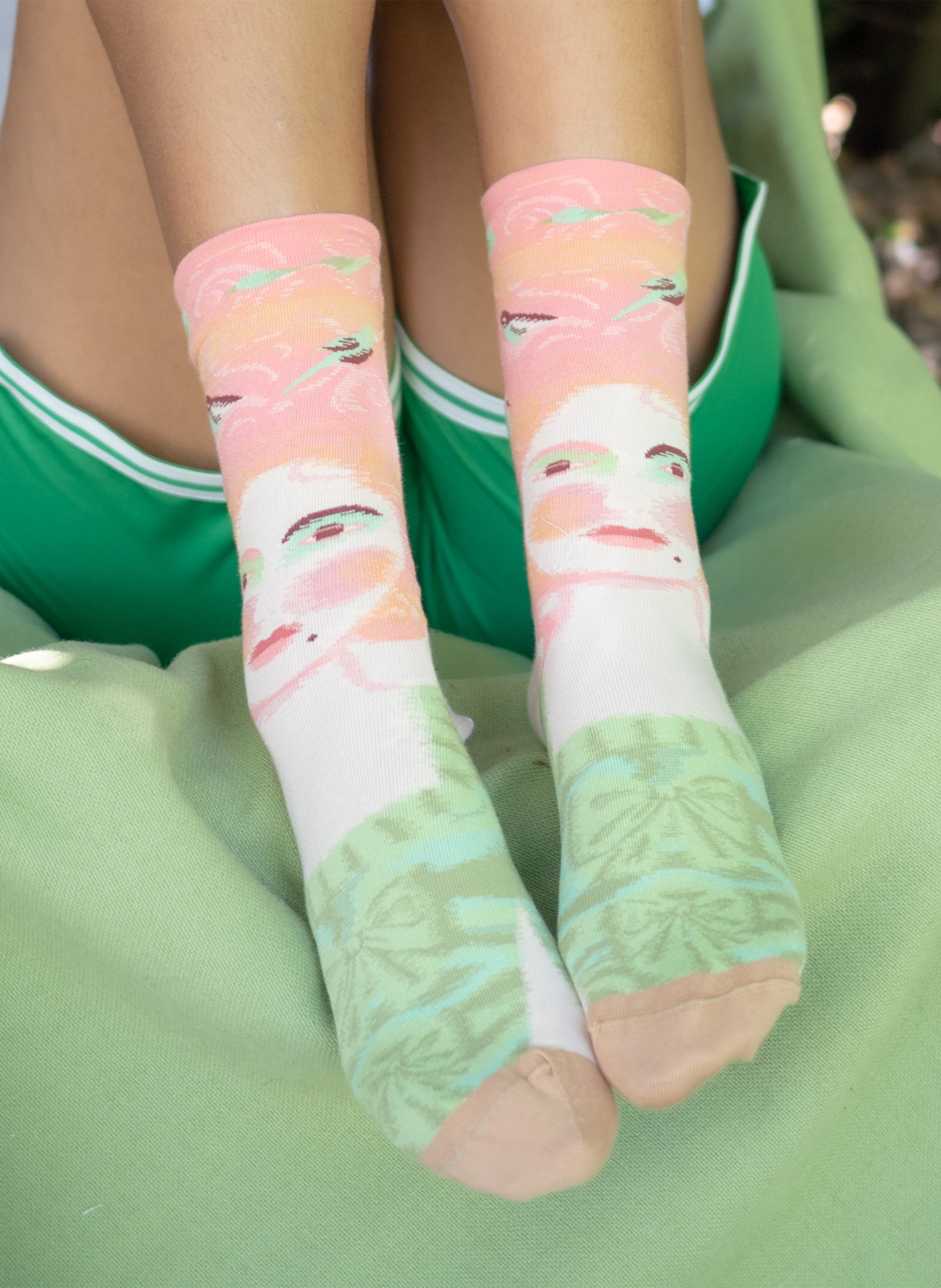 Cotton-blend jacquard socks BONNE MAISON Multicolored