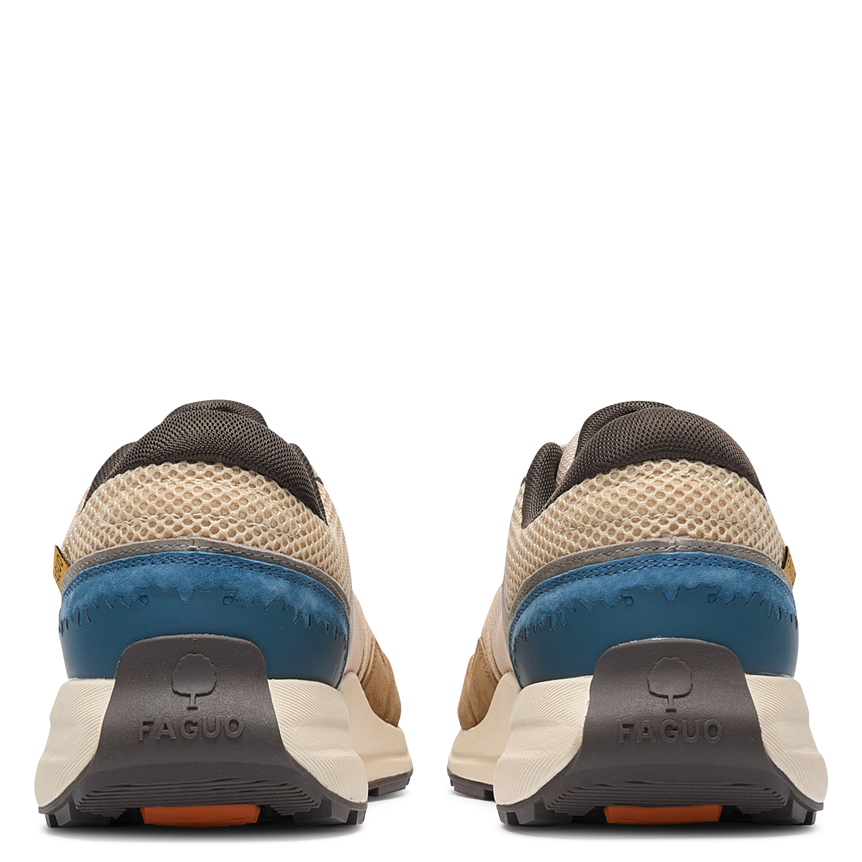 Baskets basses compensées FAGUO Marron