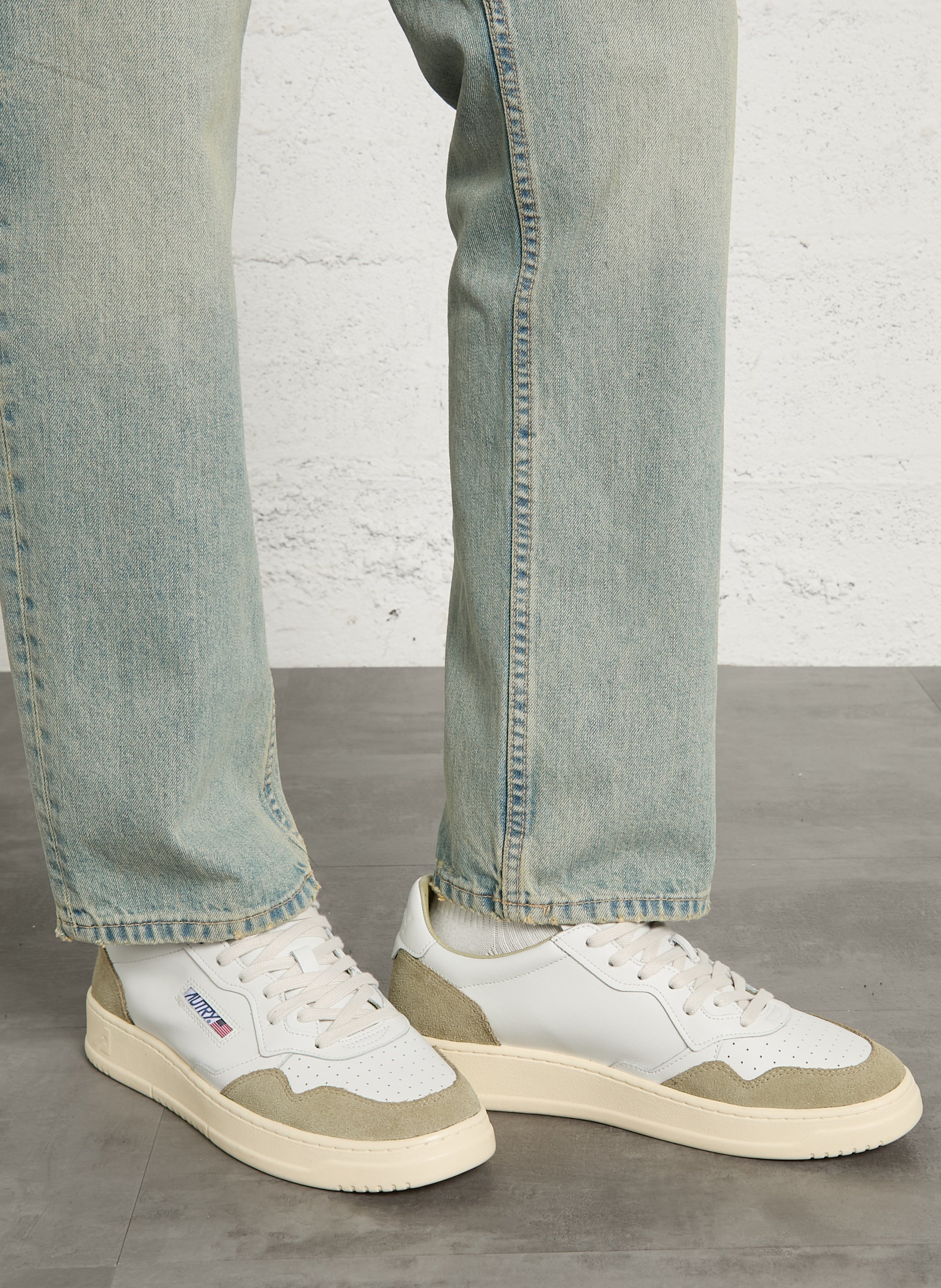 Baskets basses en cuir AUTRY Vert