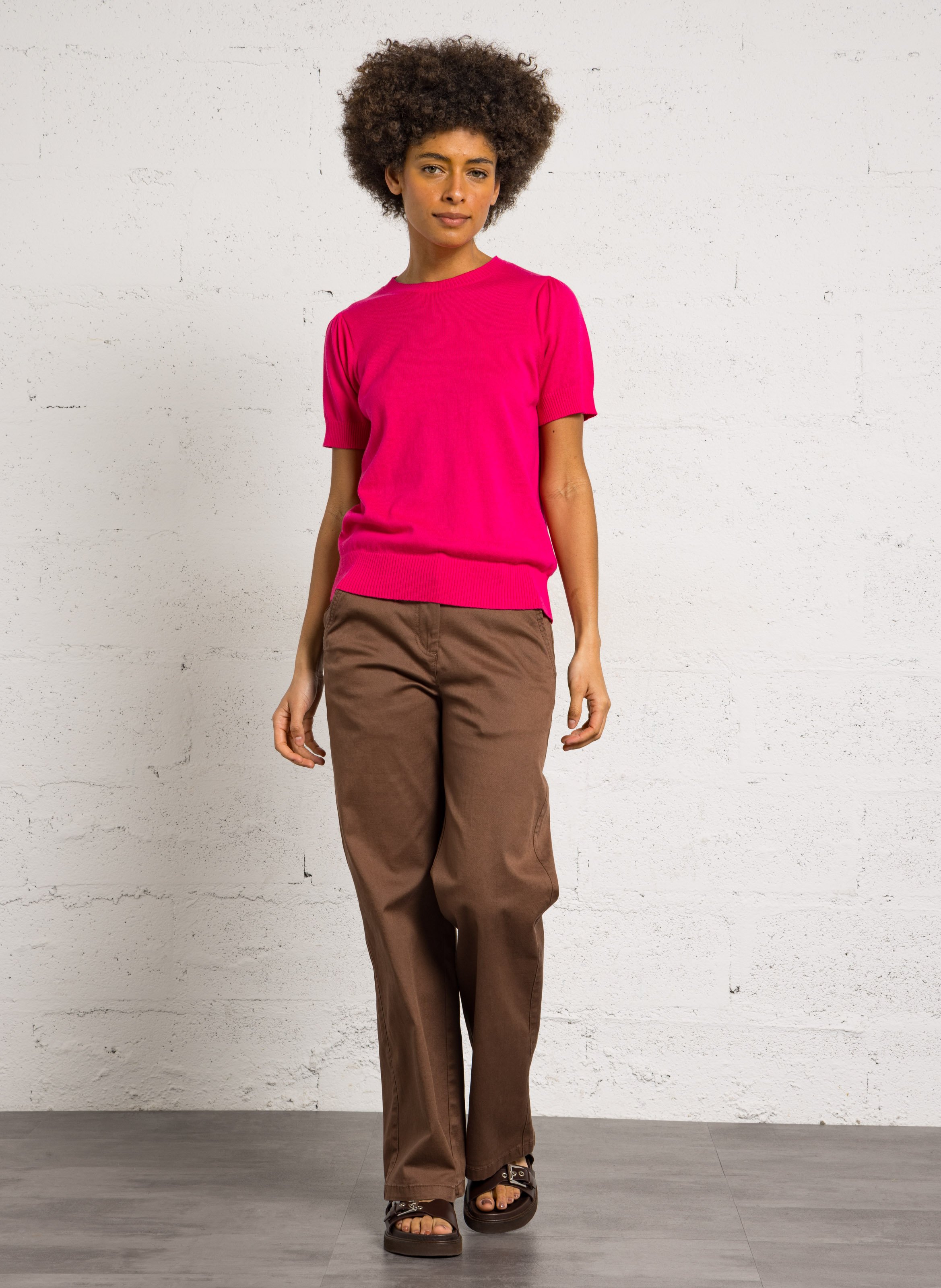 Gerade geschnittene Chino-Hose SUD EXPRESS Braun