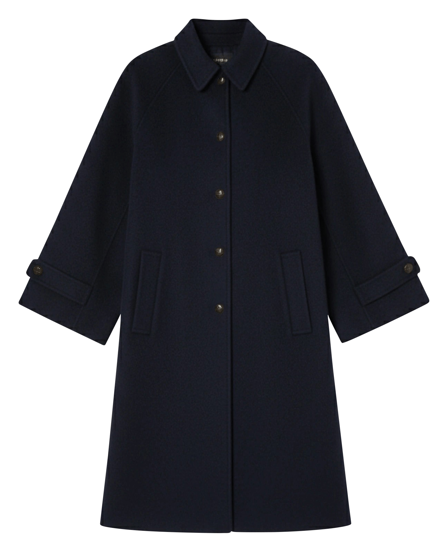Mantel aus Woll-Mix mit klassischem Kragen TARA JARMON Blau