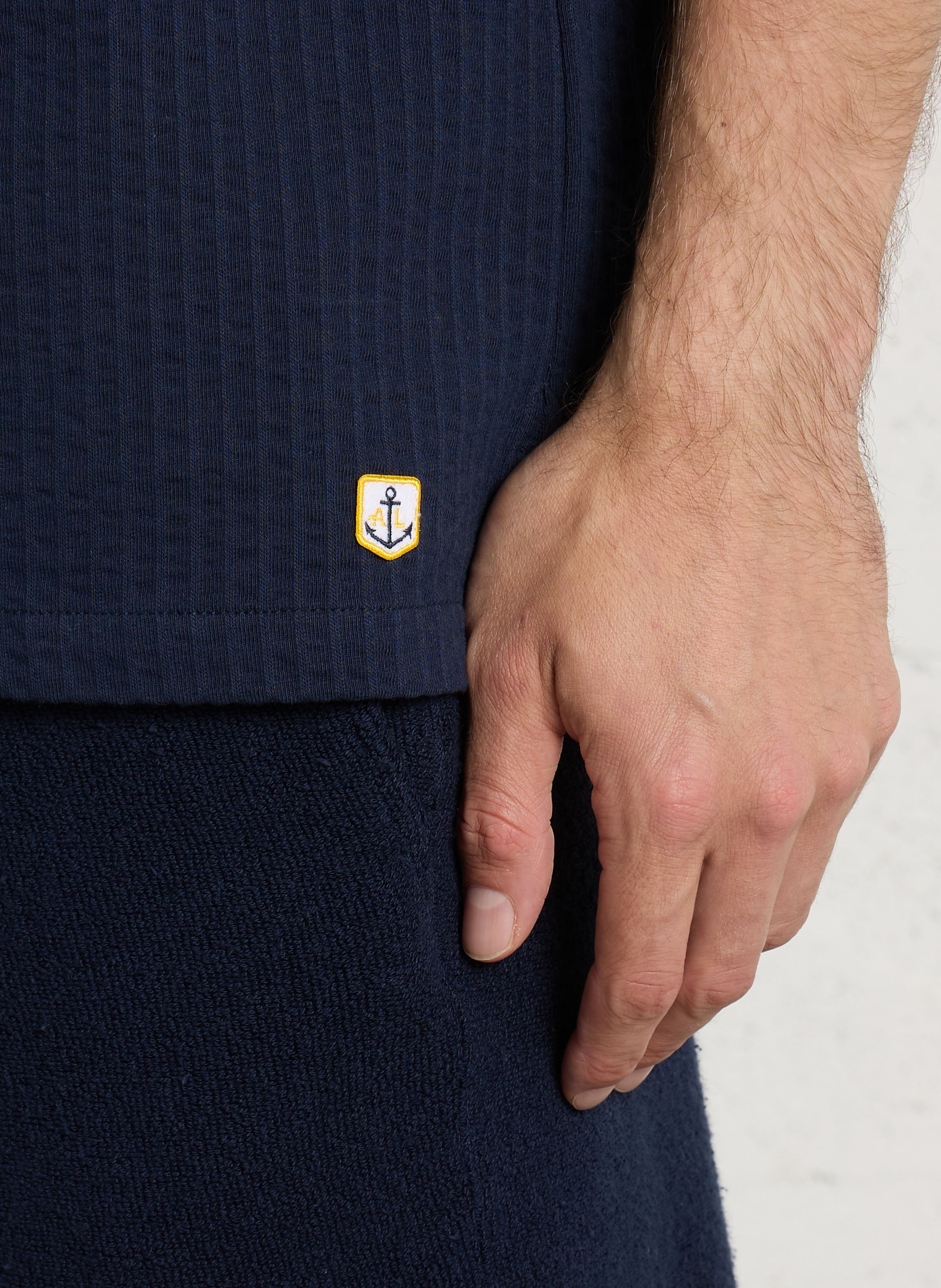 Chemise droite col classique en coton ARMOR LUX Bleu