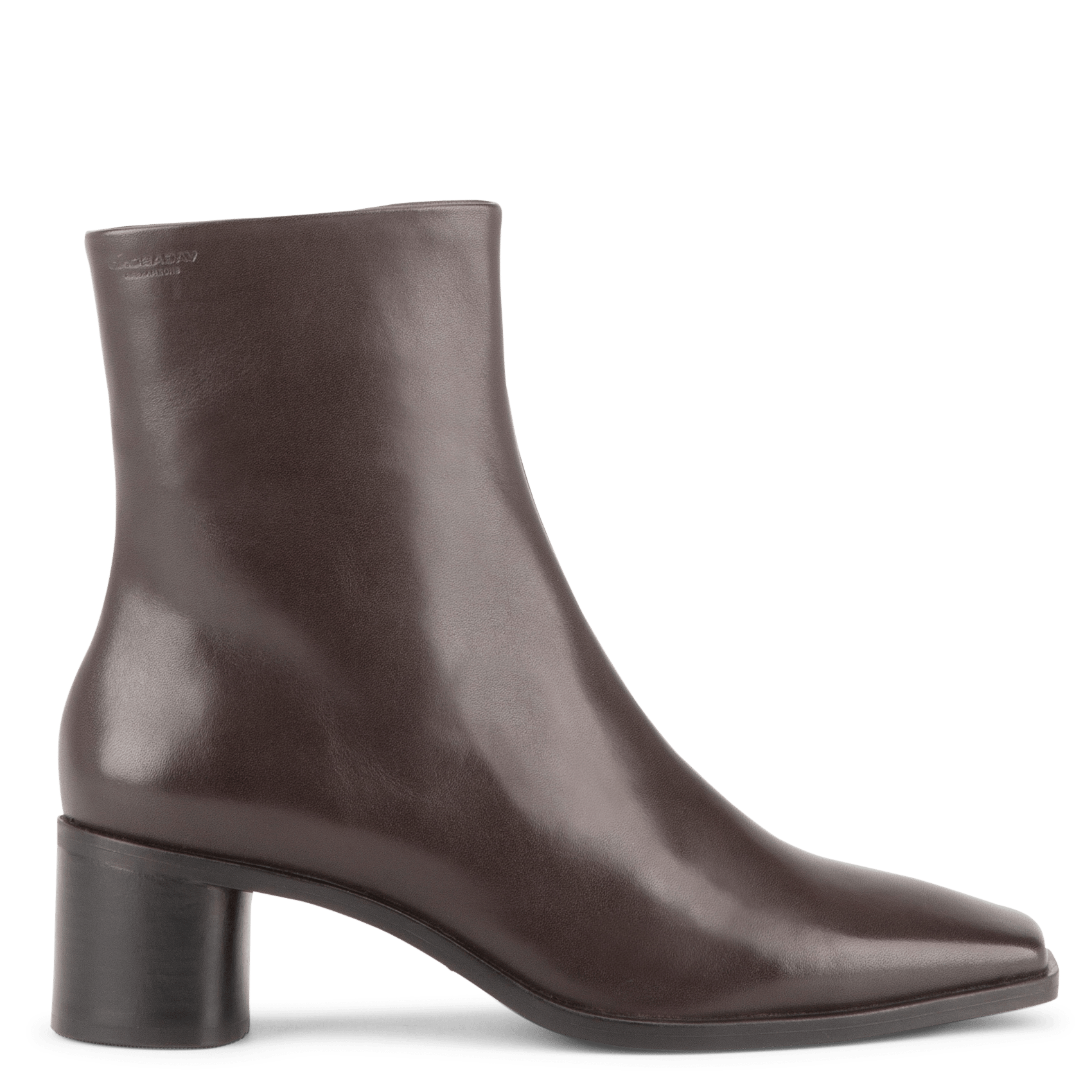 Leather mid-calf boots with square toe VAGABOND Black