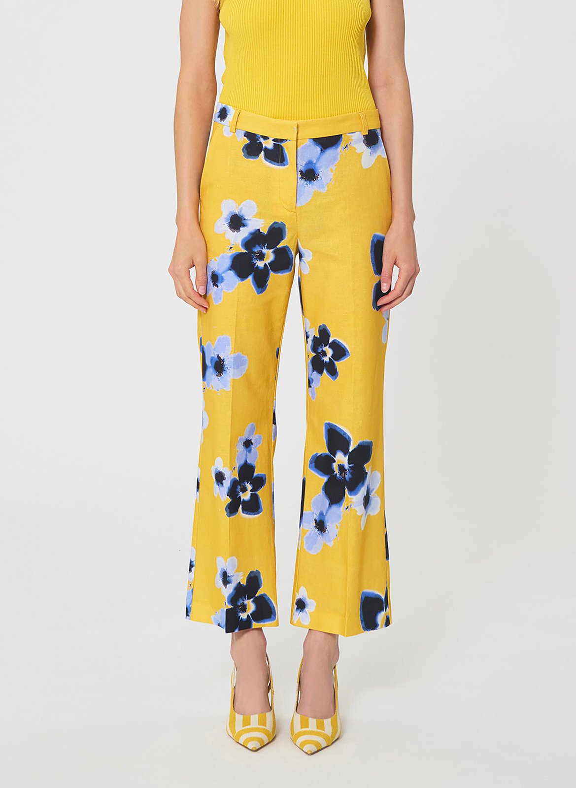 Bundfaltenhose TARA JARMON Gelb