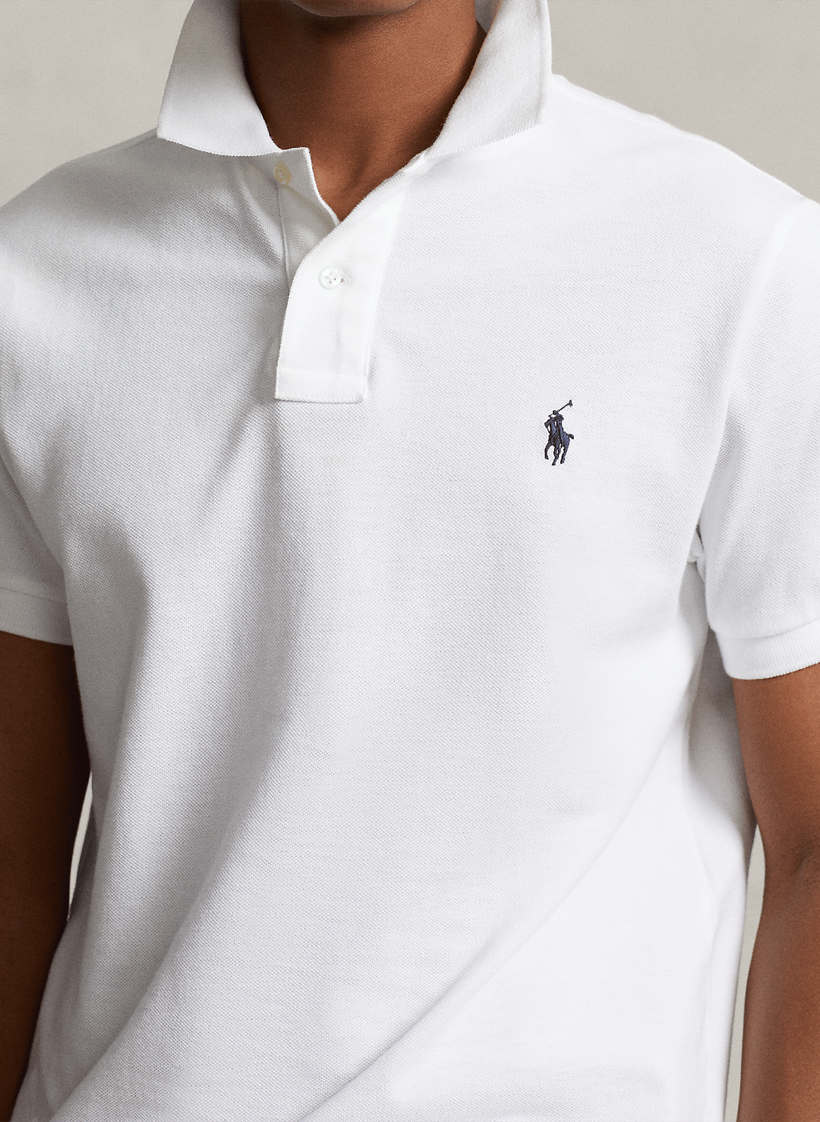 Polo slim-fit en coton piqué POLO RALPH LAUREN Blanc
