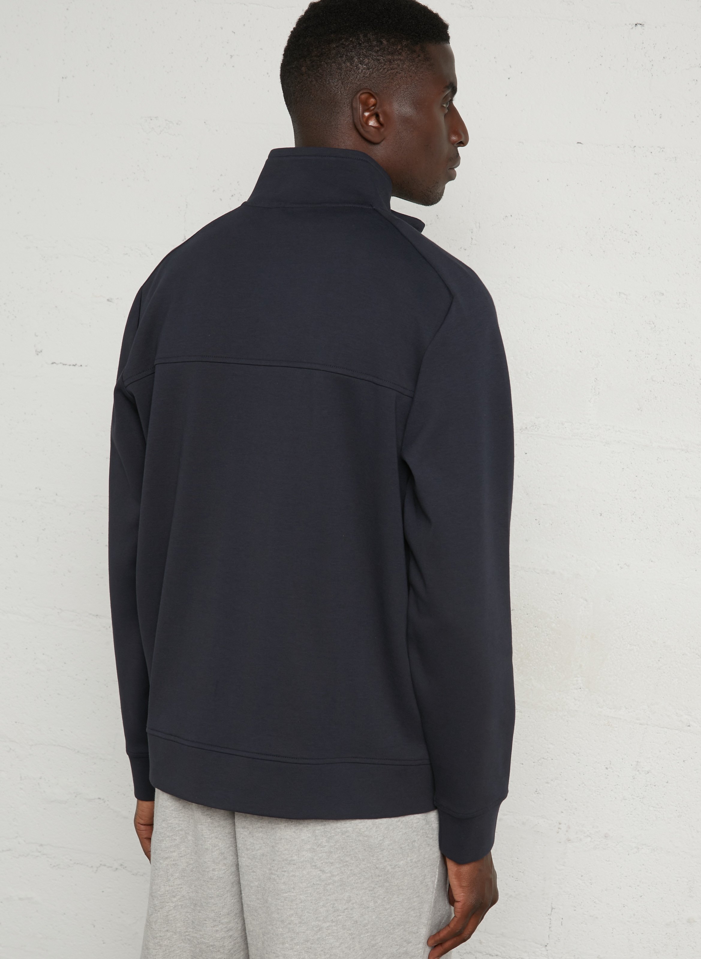 Cotton high-neck sweatshirt K-WAY Blue