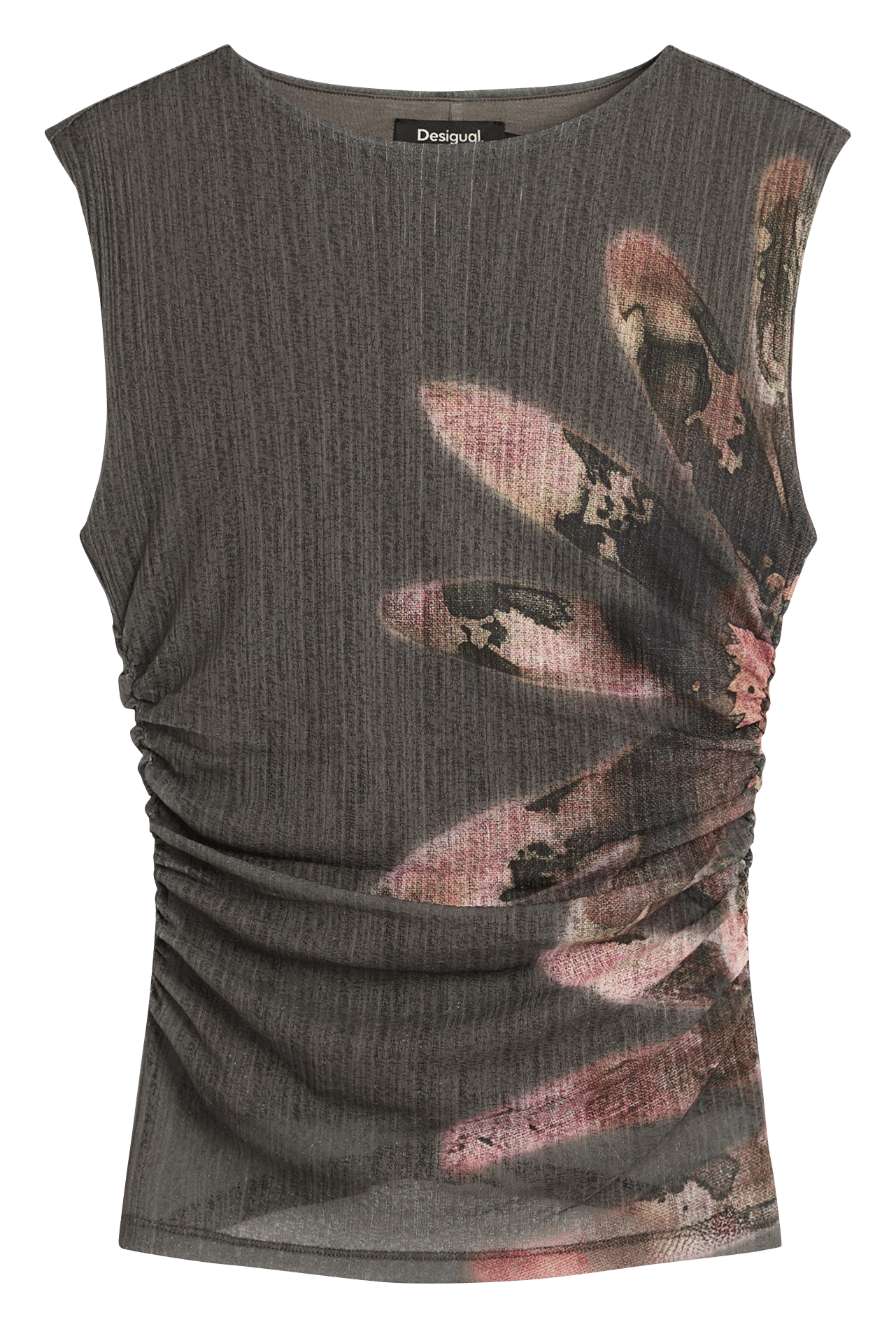 Top moulant imprimé DESIGUAL Noir
