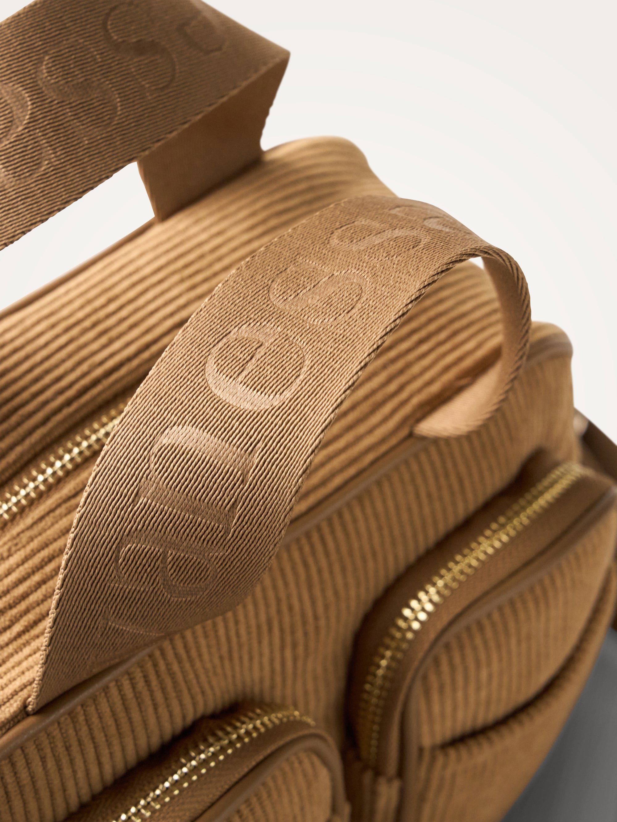 Mini bowling bag with shoulder strap VANESSA WU Beige