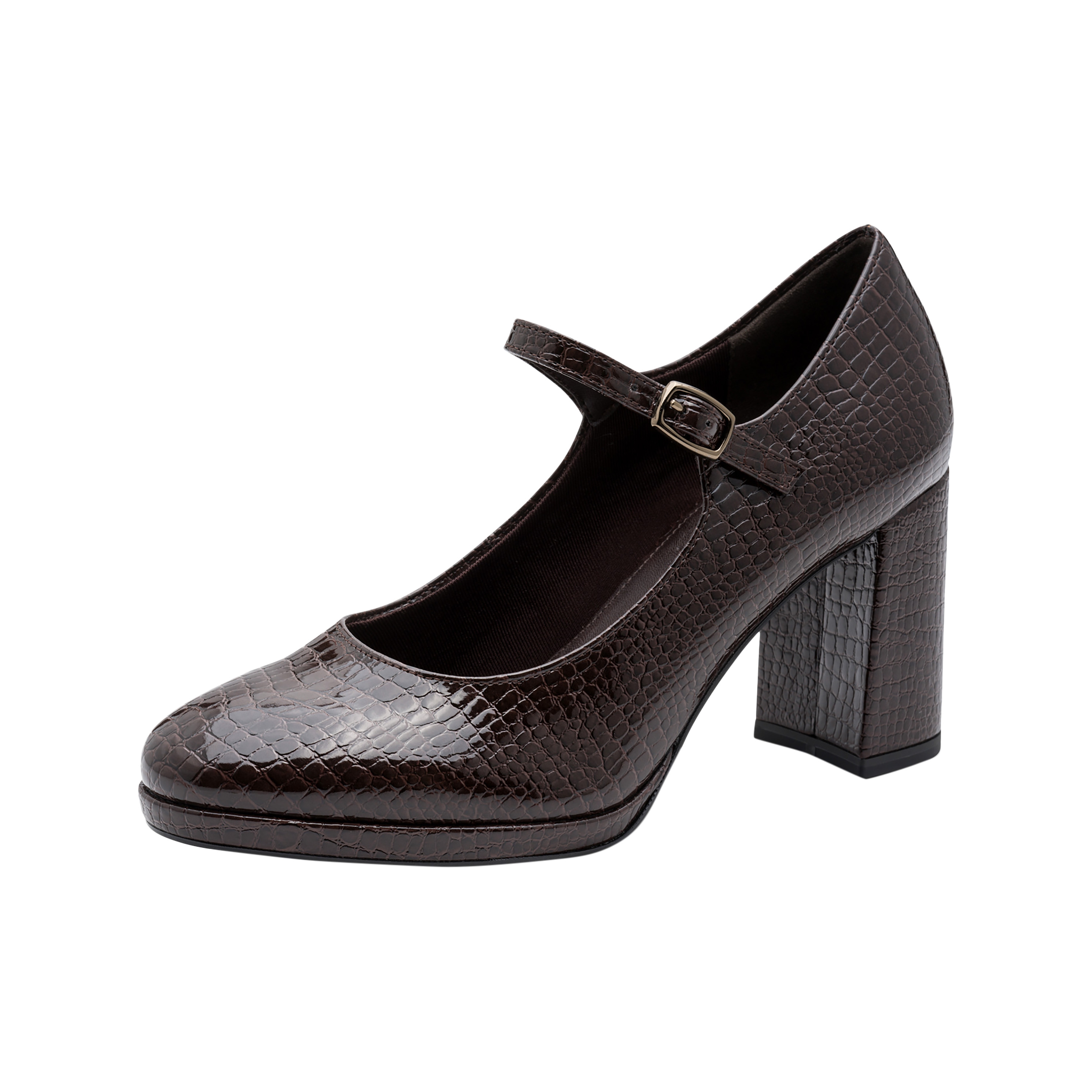 Strappy heeled pump TAMARIS Brown