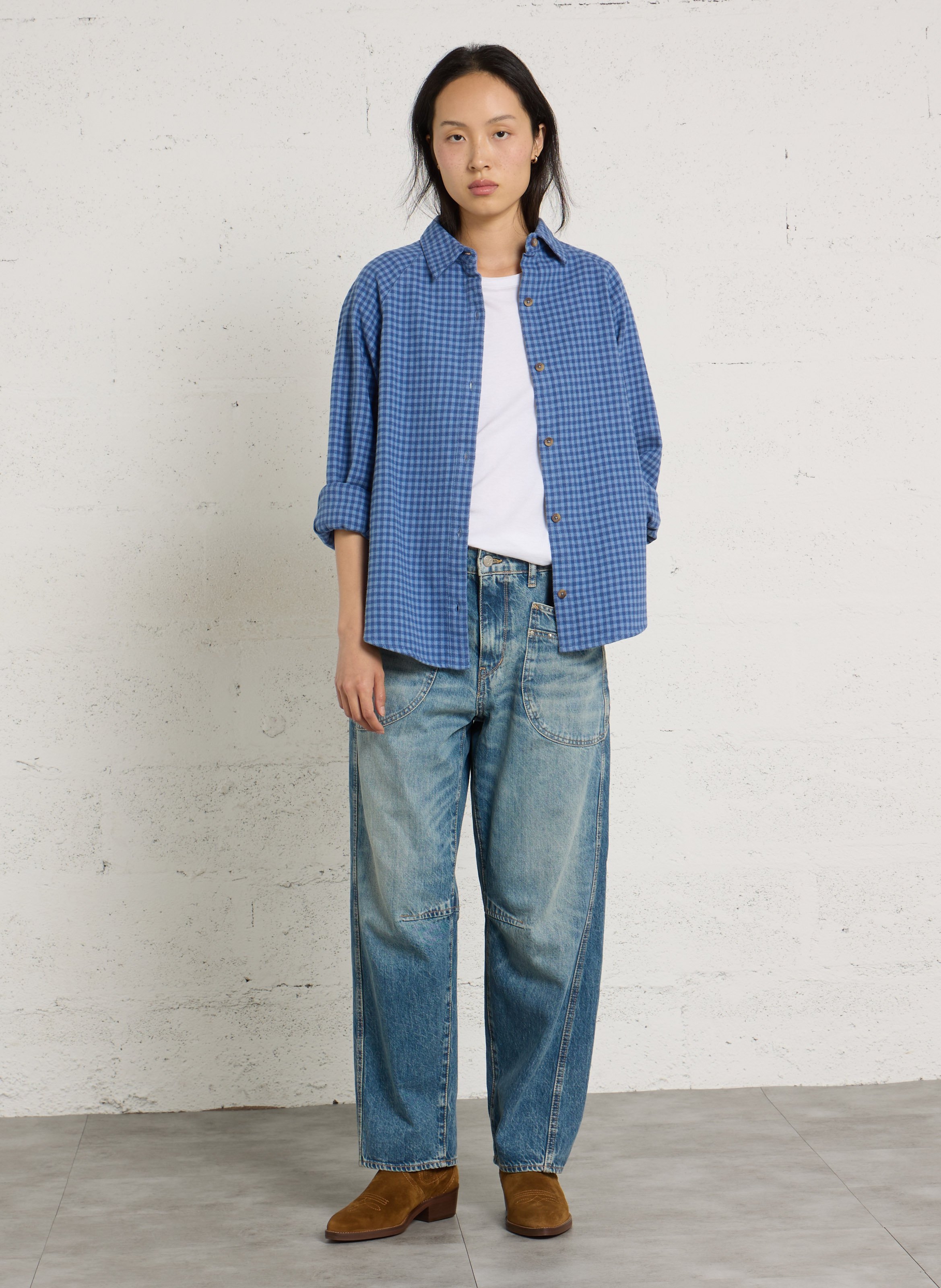 Checked cotton shirt BILLABONG Blue