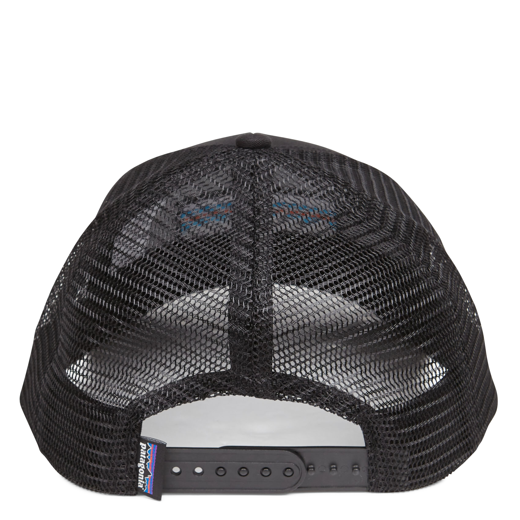 Bestickte Kappe aus Baumwolle und Mesh PATAGONIA Schwarz