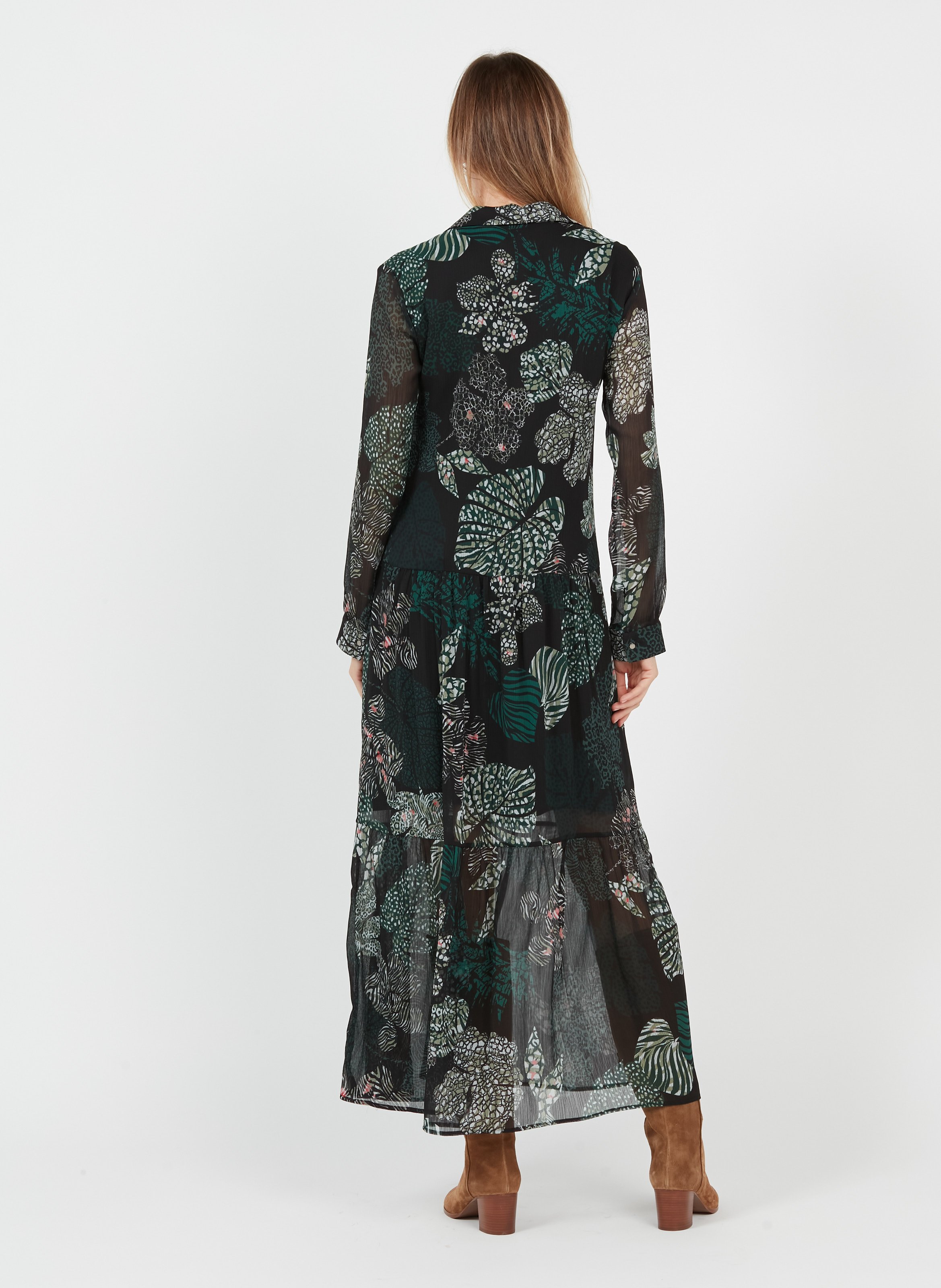 Heeled leather boots PABLO Brown