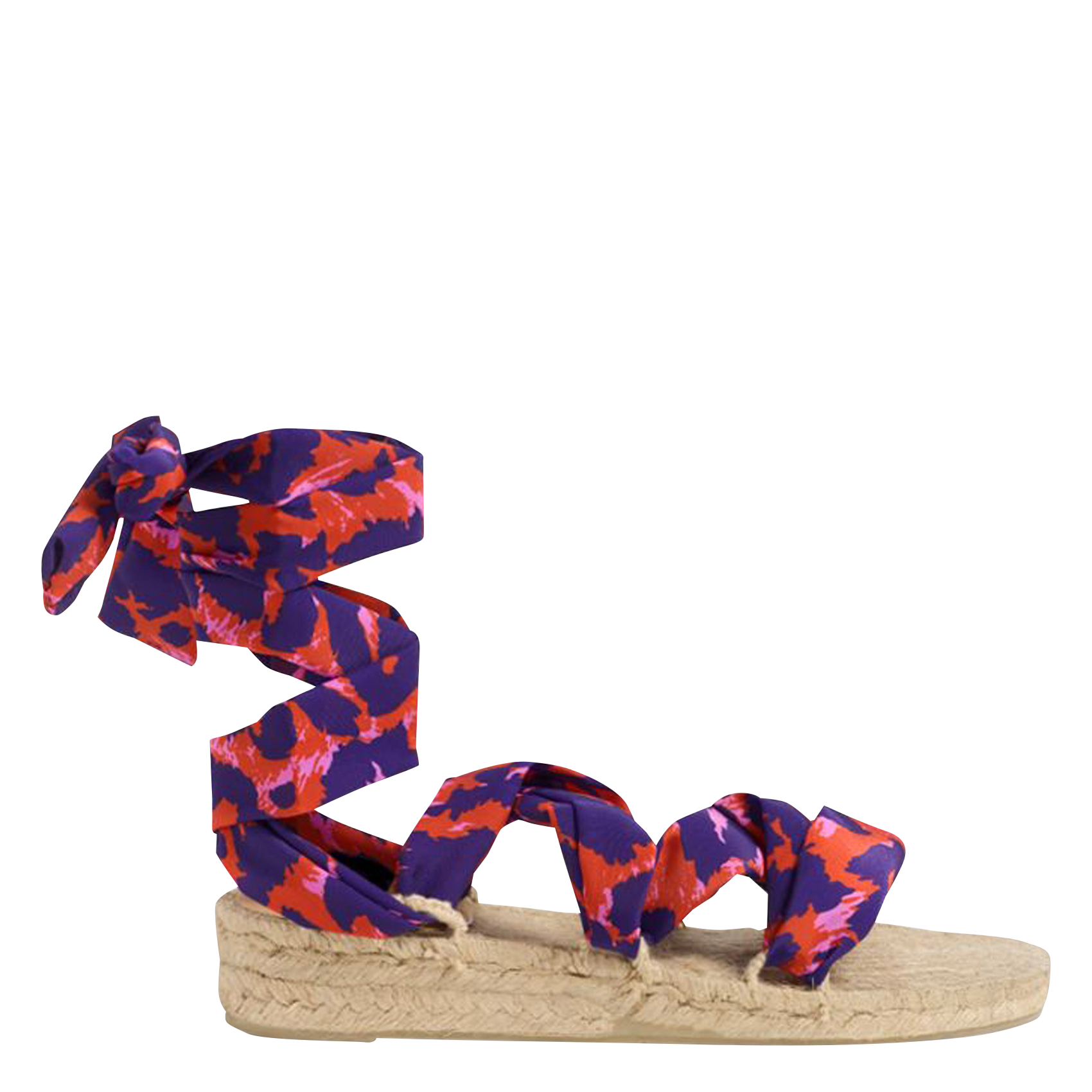 Platte, open sandalen met wikkelbandje CASTANER Violet