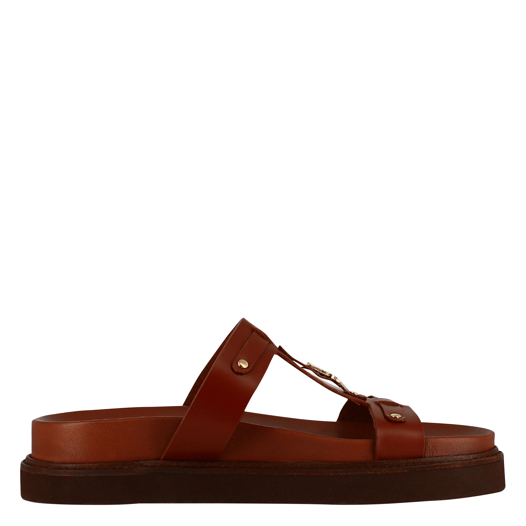 Gladde, leren, platte sandalen JONAK