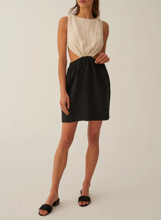 Robe courte sans manche dos nu UNDRESS CODE Noir