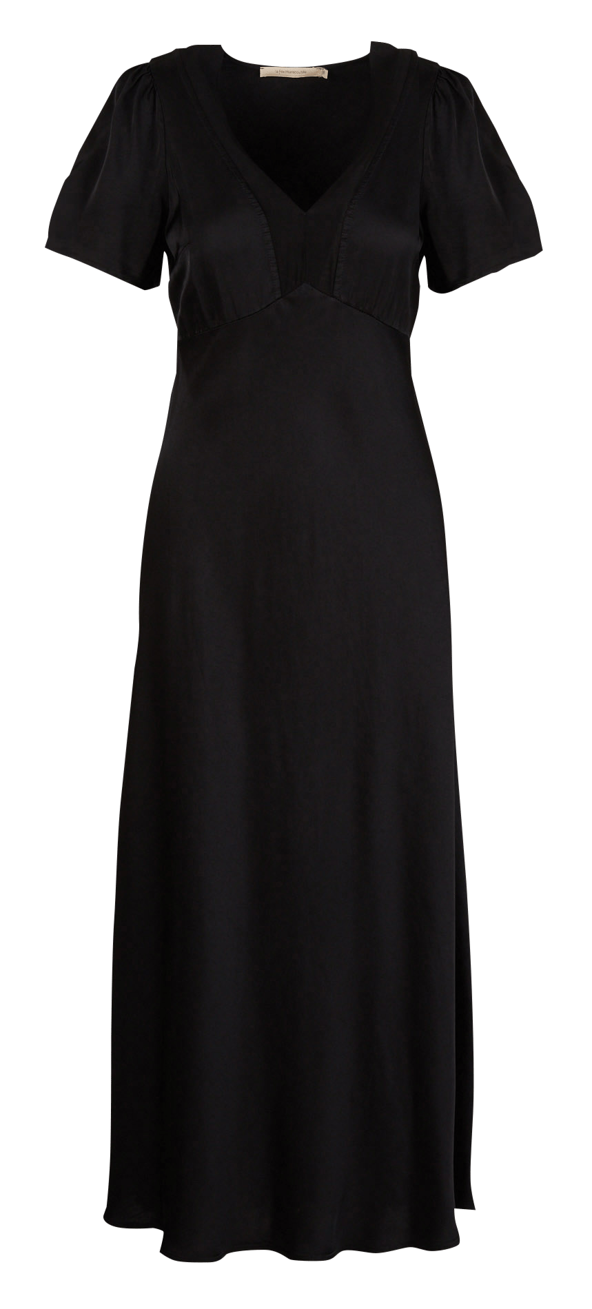 Robe longue col v Noir La fee maraboutee Femme FI-RO-ZALICIA-R