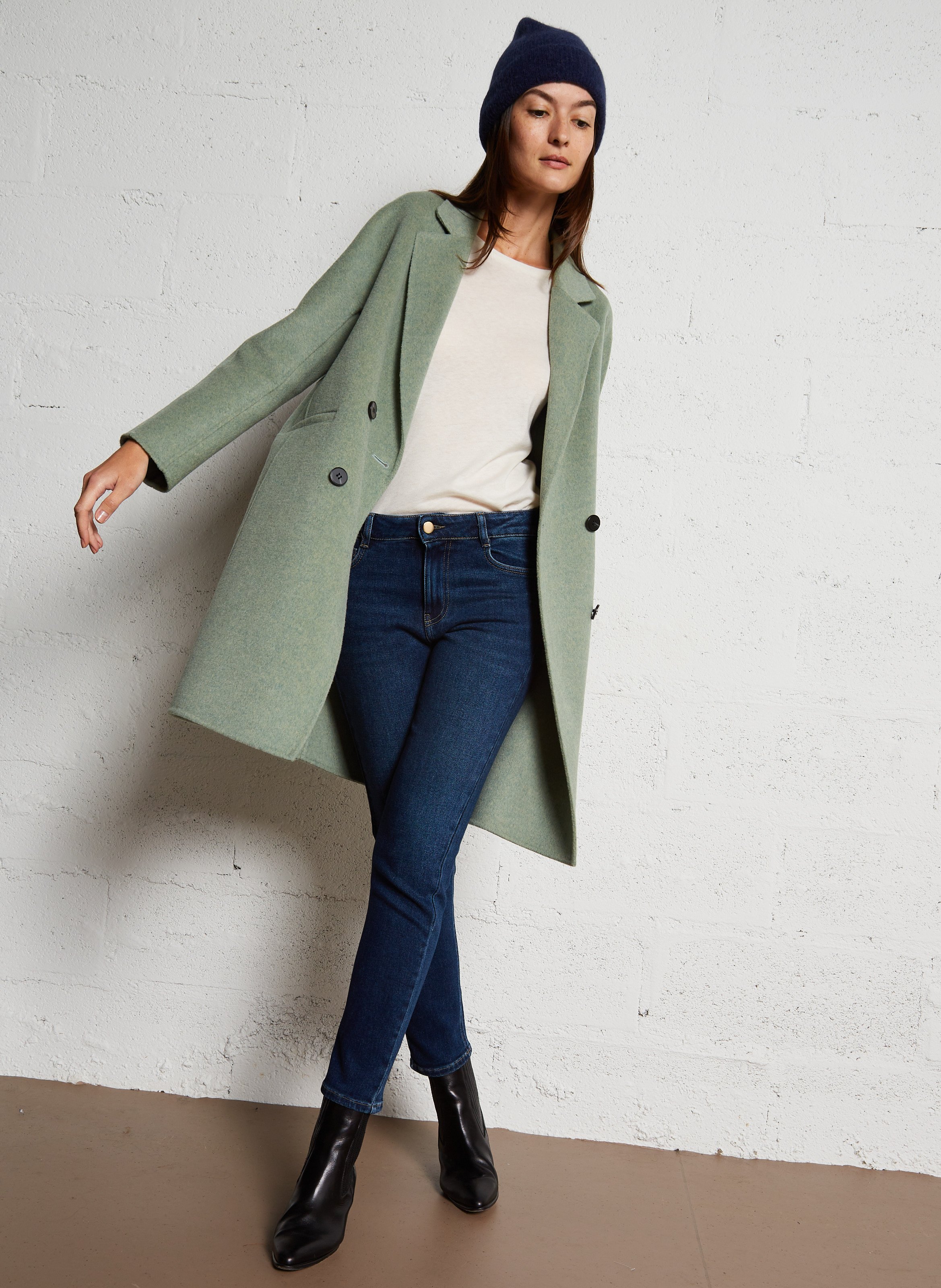 Jean slim brut en coton mélangé MAISON 123 Bleu