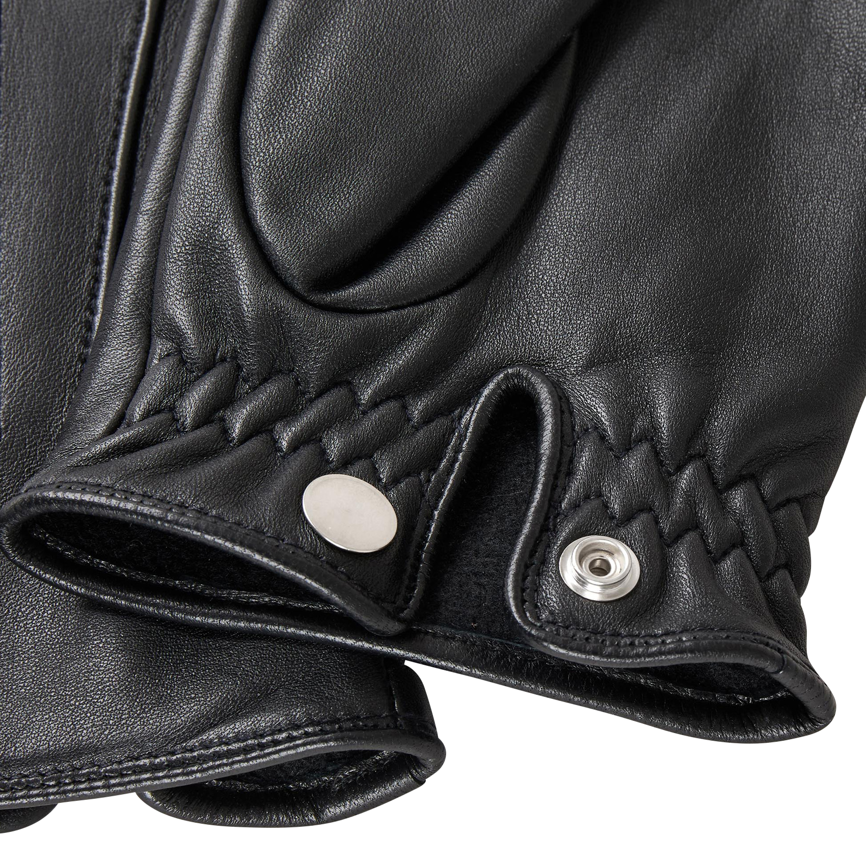 Einfarbige Handschuhe aus Leder SANDRO Schwarz