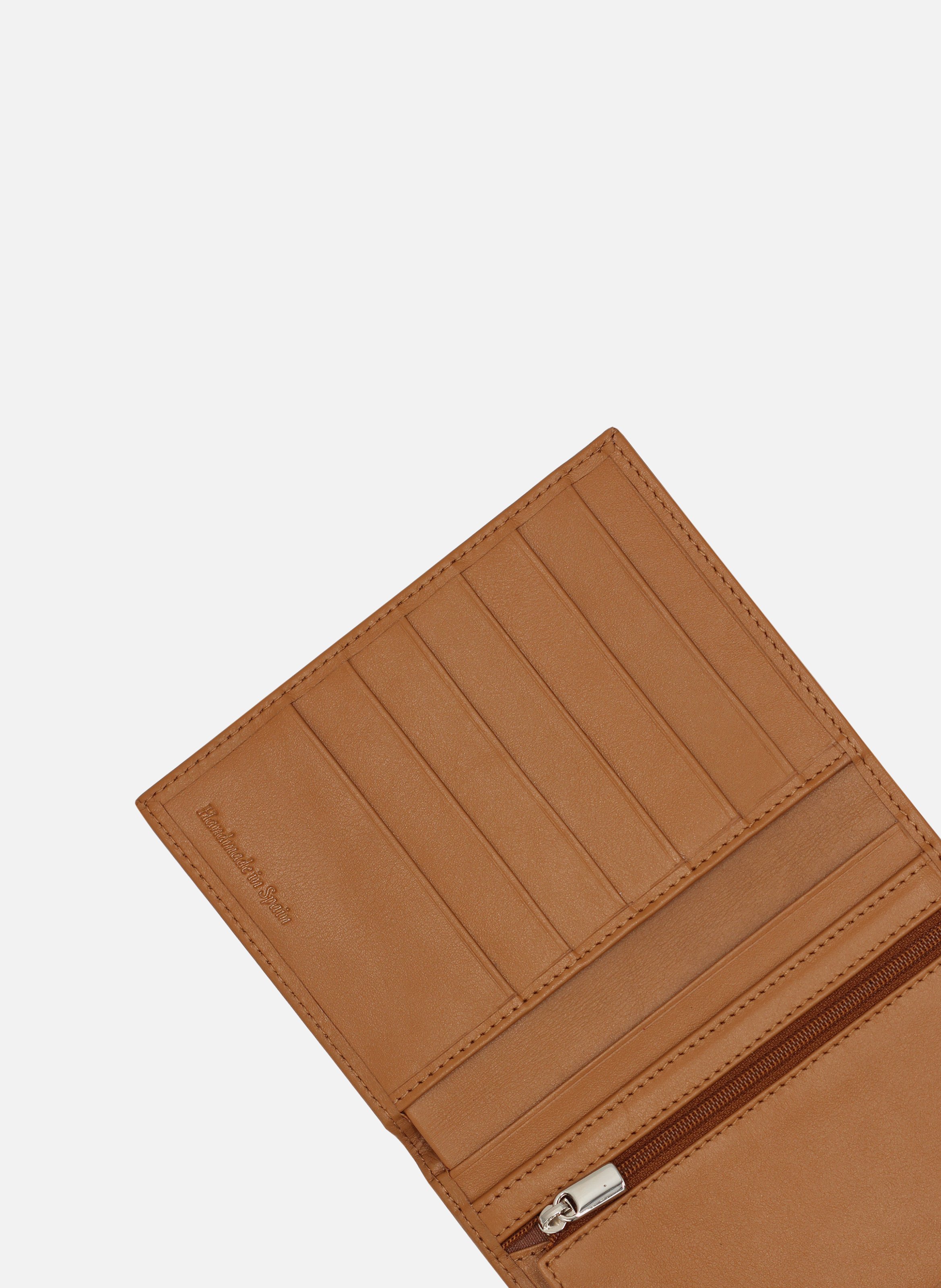 Classic smooth leather wallet JULES & JENN Brown