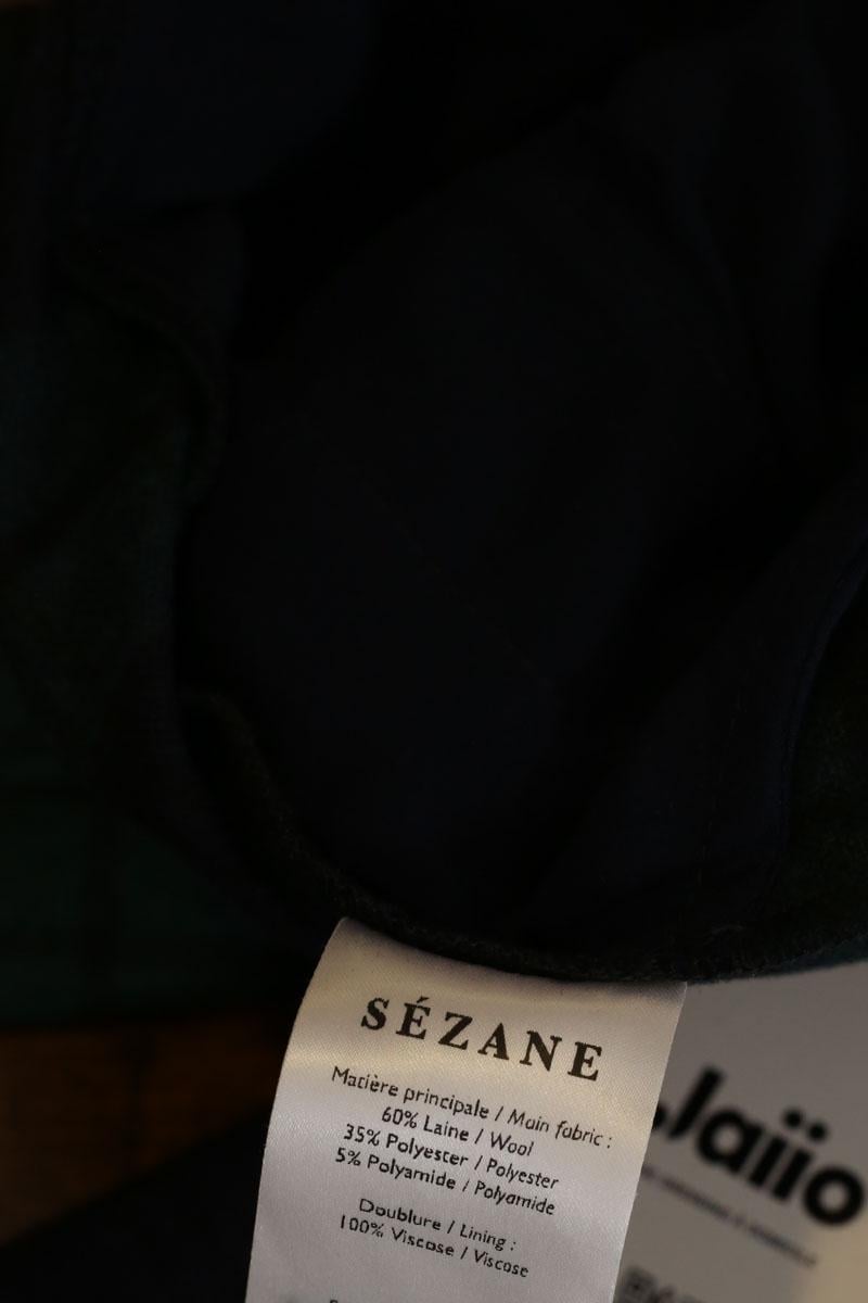 Bandol straight woollen trousers SEZANE - Seconde main Green