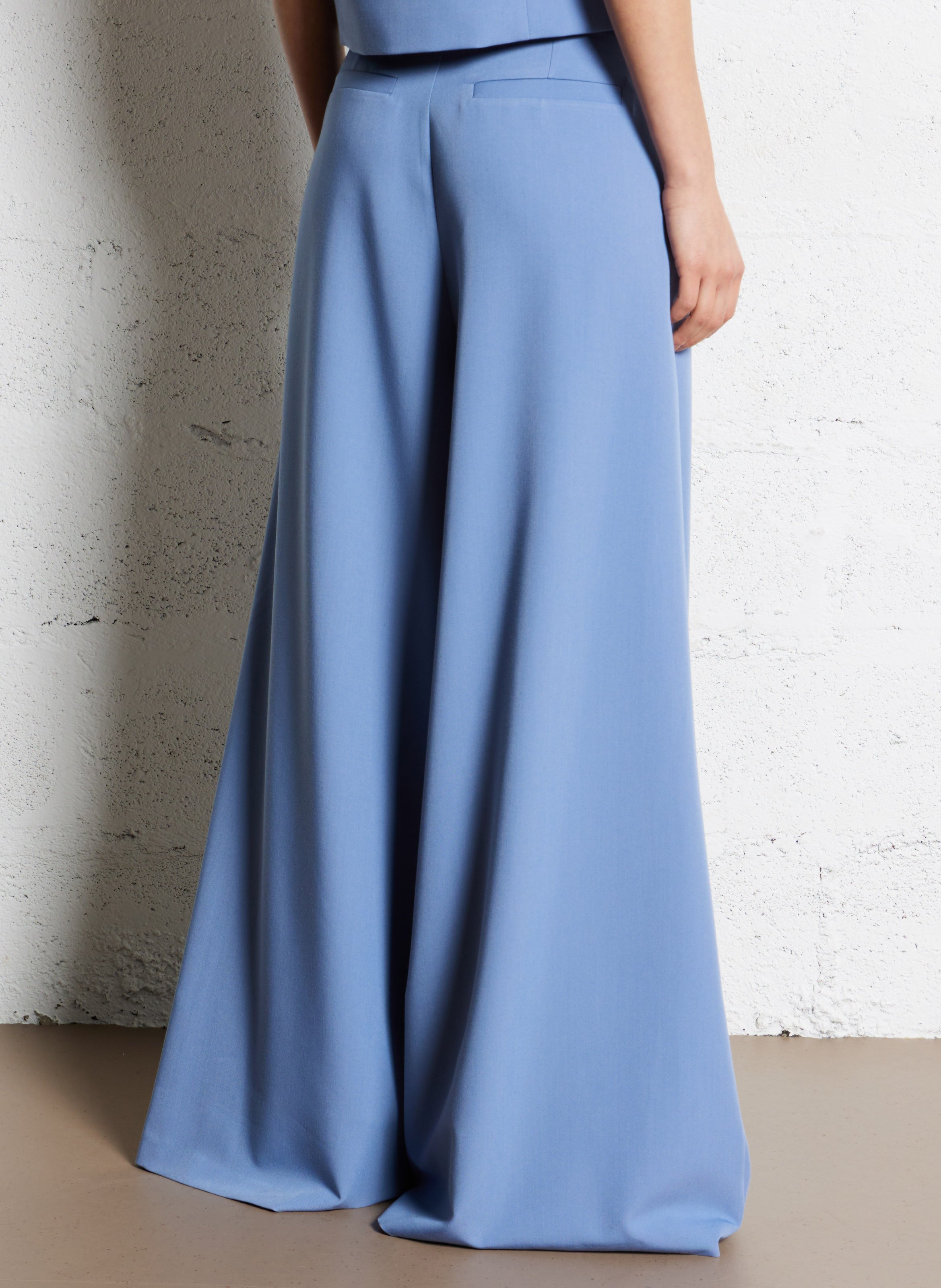 Wide-leg high-waisted pleated pants IMPERIAL Pink