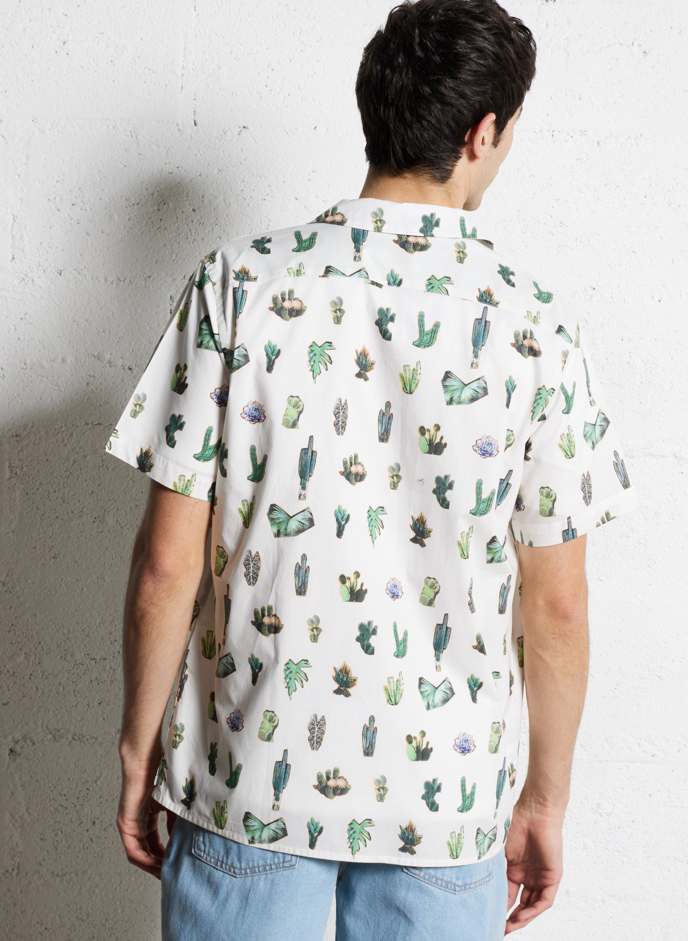 Chemise col classique manches contrastantes en coton PAUL SMITH White