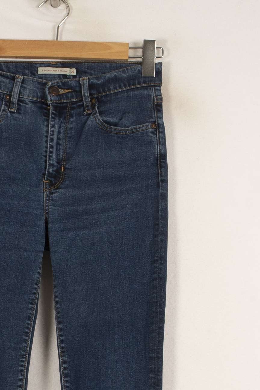 Cropped slim jeans with studs LEVI'S - Seconde main Blue