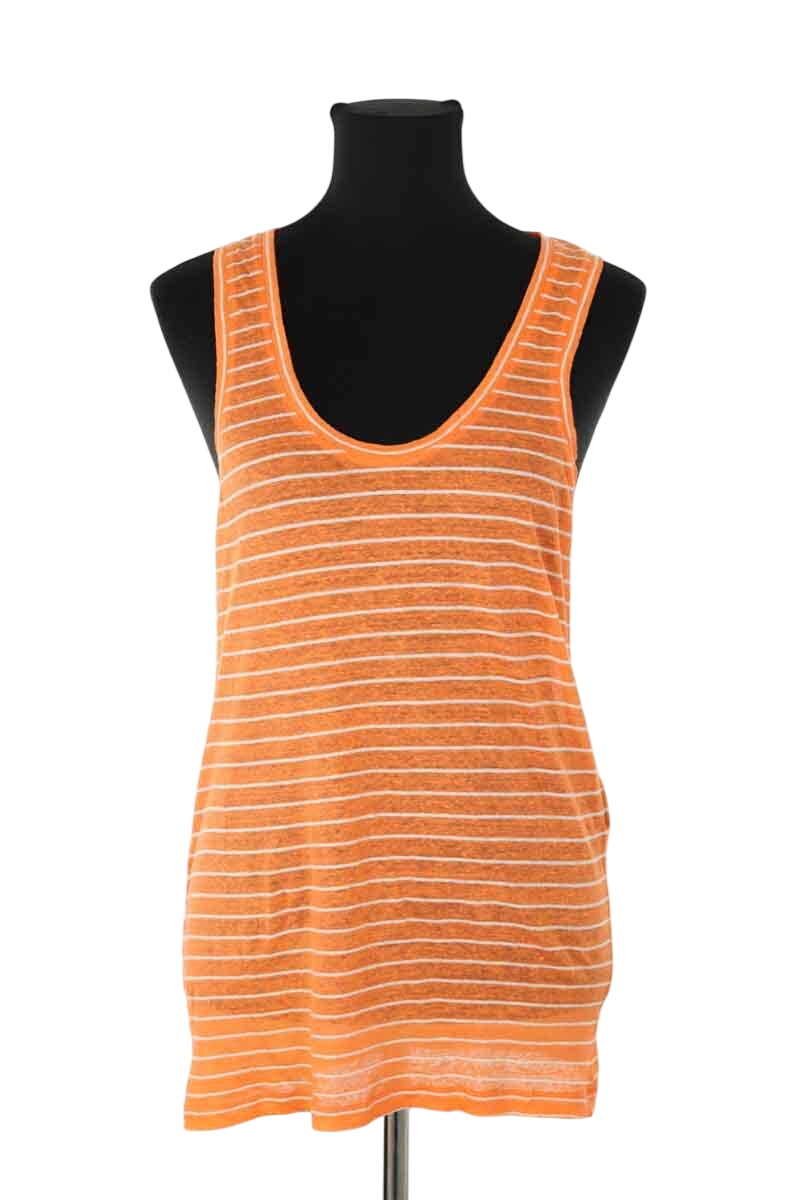 Sleeveless cotton top ISABEL MARANT ÉTOILE - SECONDE MAIN Orange