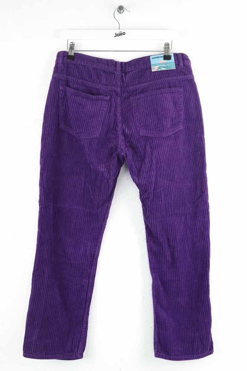Cropped cotton pants MODETROTTER - Seconde Main Purple