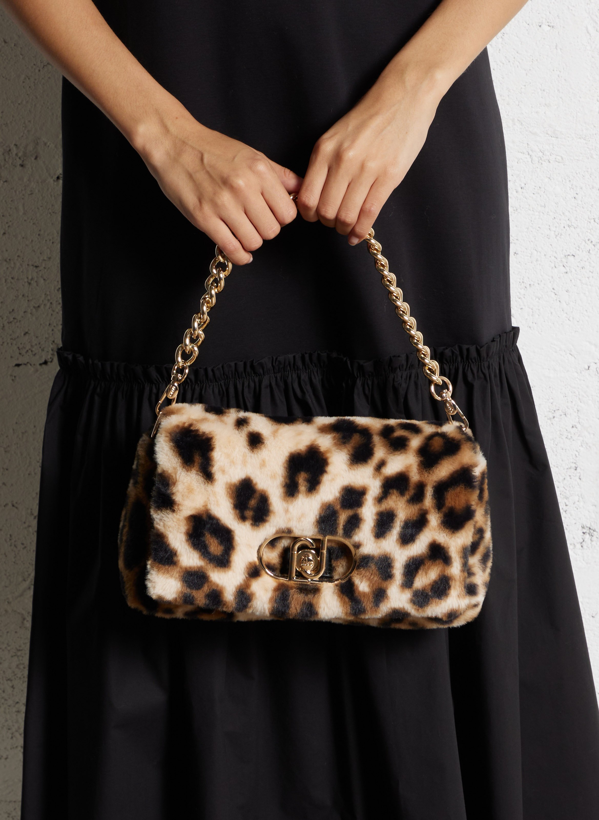 Sac bandoulière aspect fourrure  LIU JO Multicolore