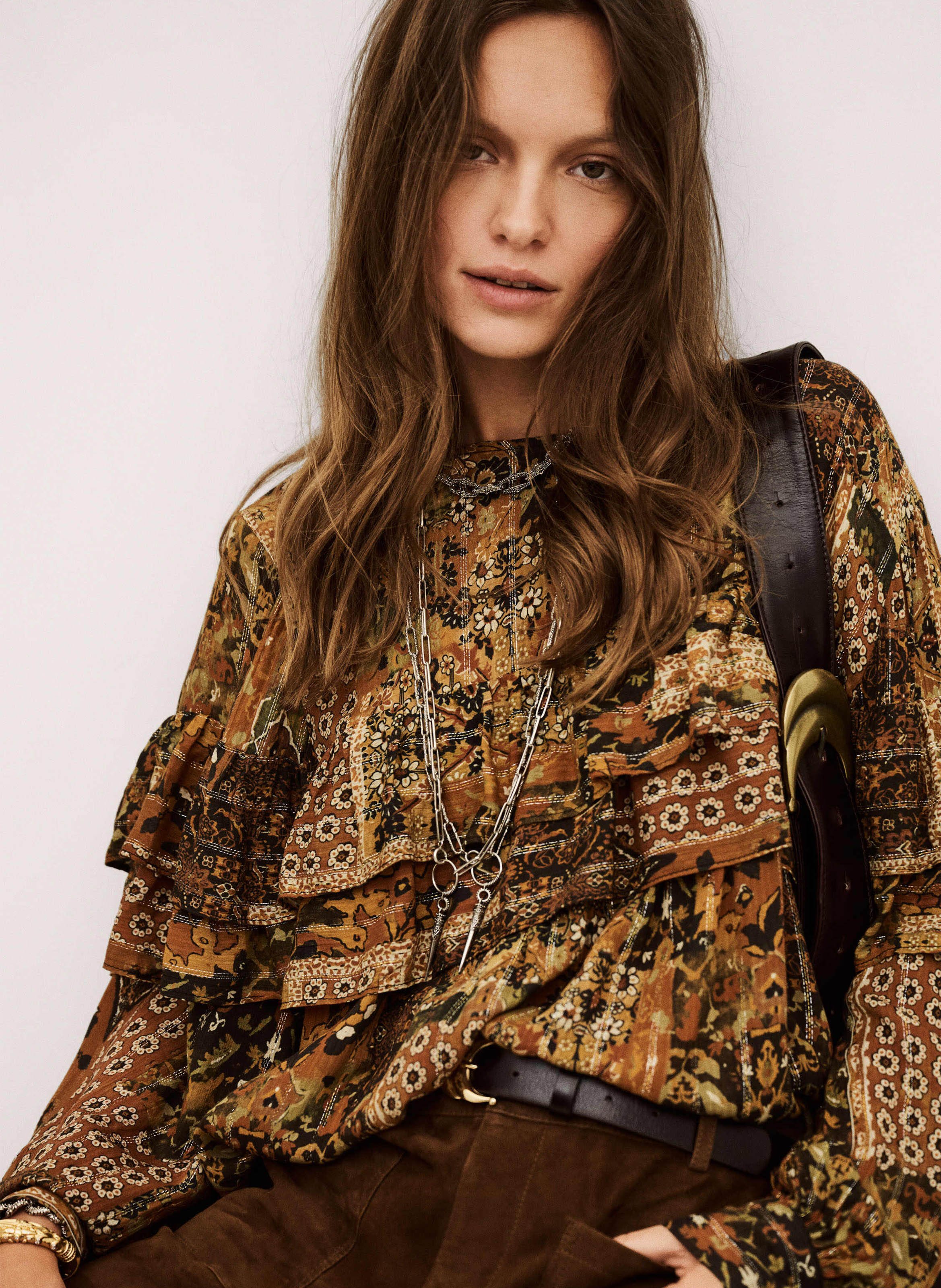 Blouse col rond  BA&SH Orange