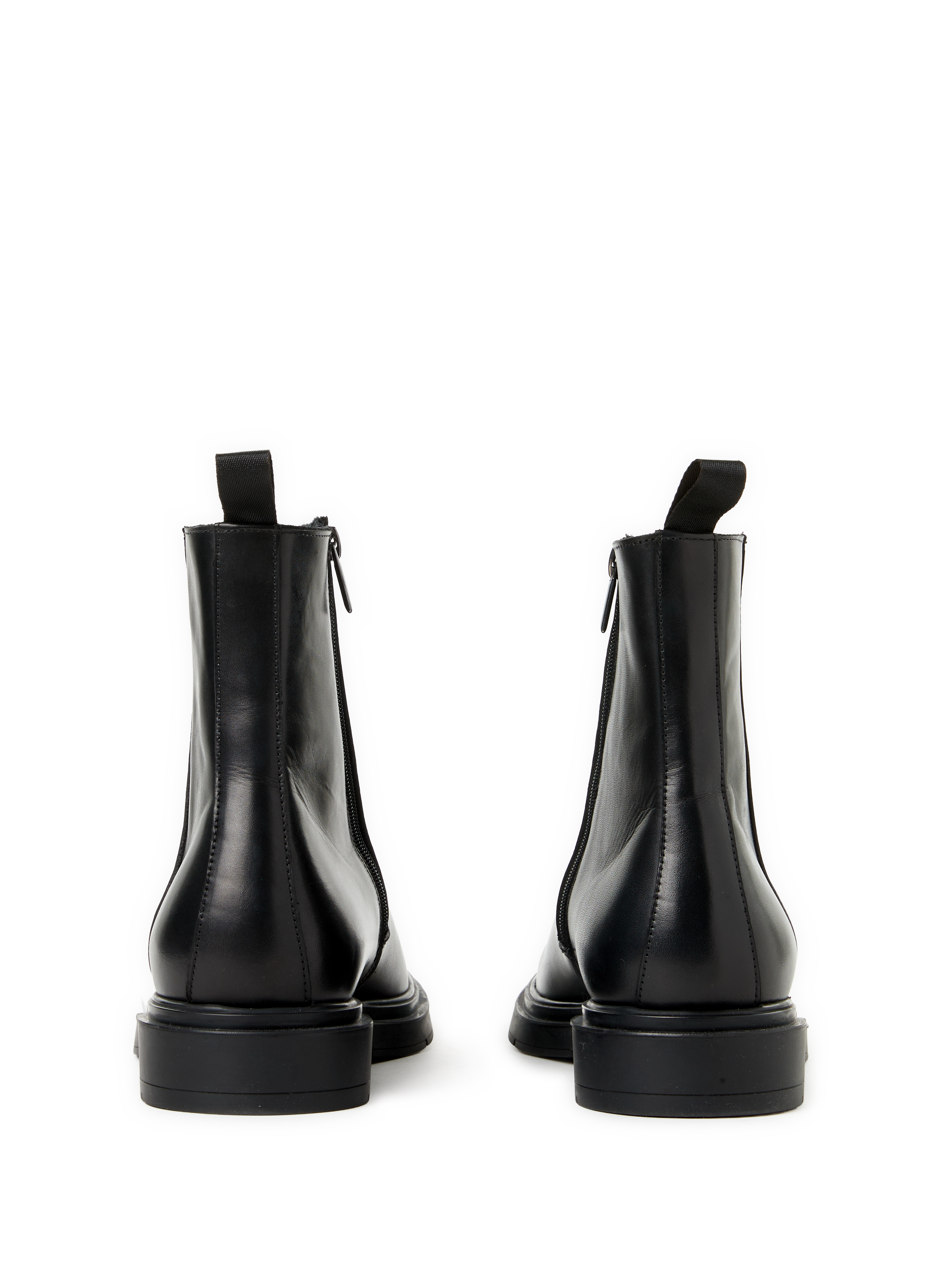 Bianca leather ankle boots SAISON 1865 Black