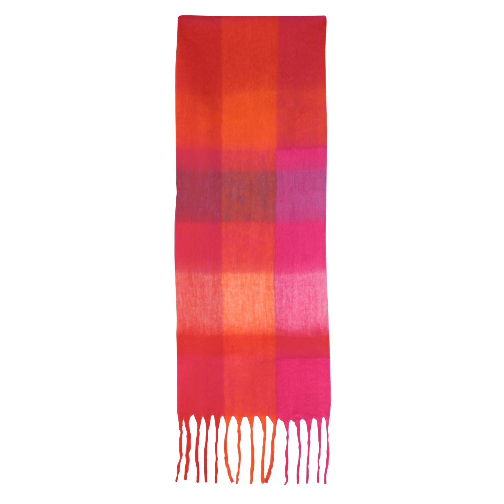 Check pattern scarf LA FEE MARABOUTEE Pink