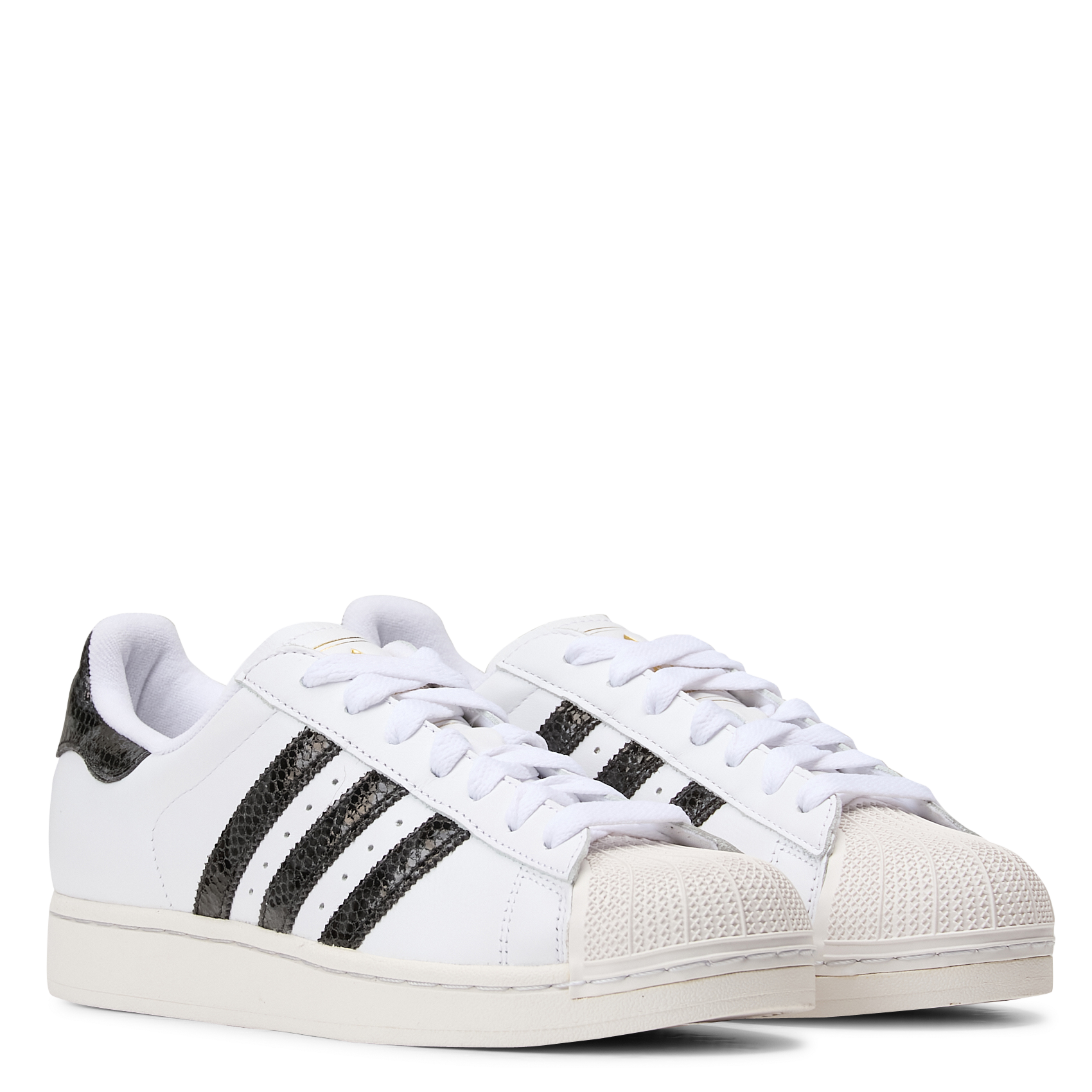 Baskets basses en cuir ADIDAS Blanc