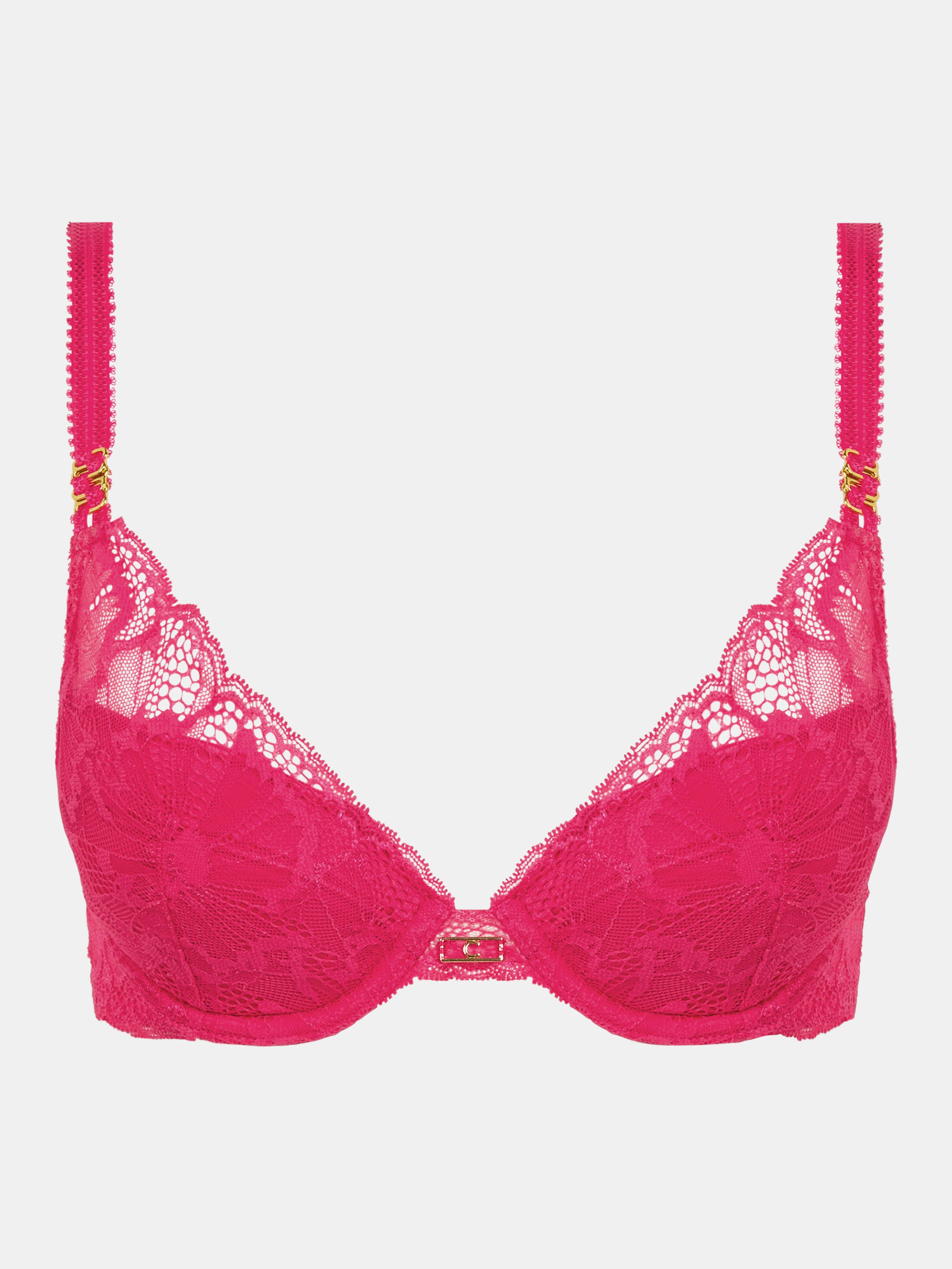 Push-up lace padded bra CHANTELLE Pink