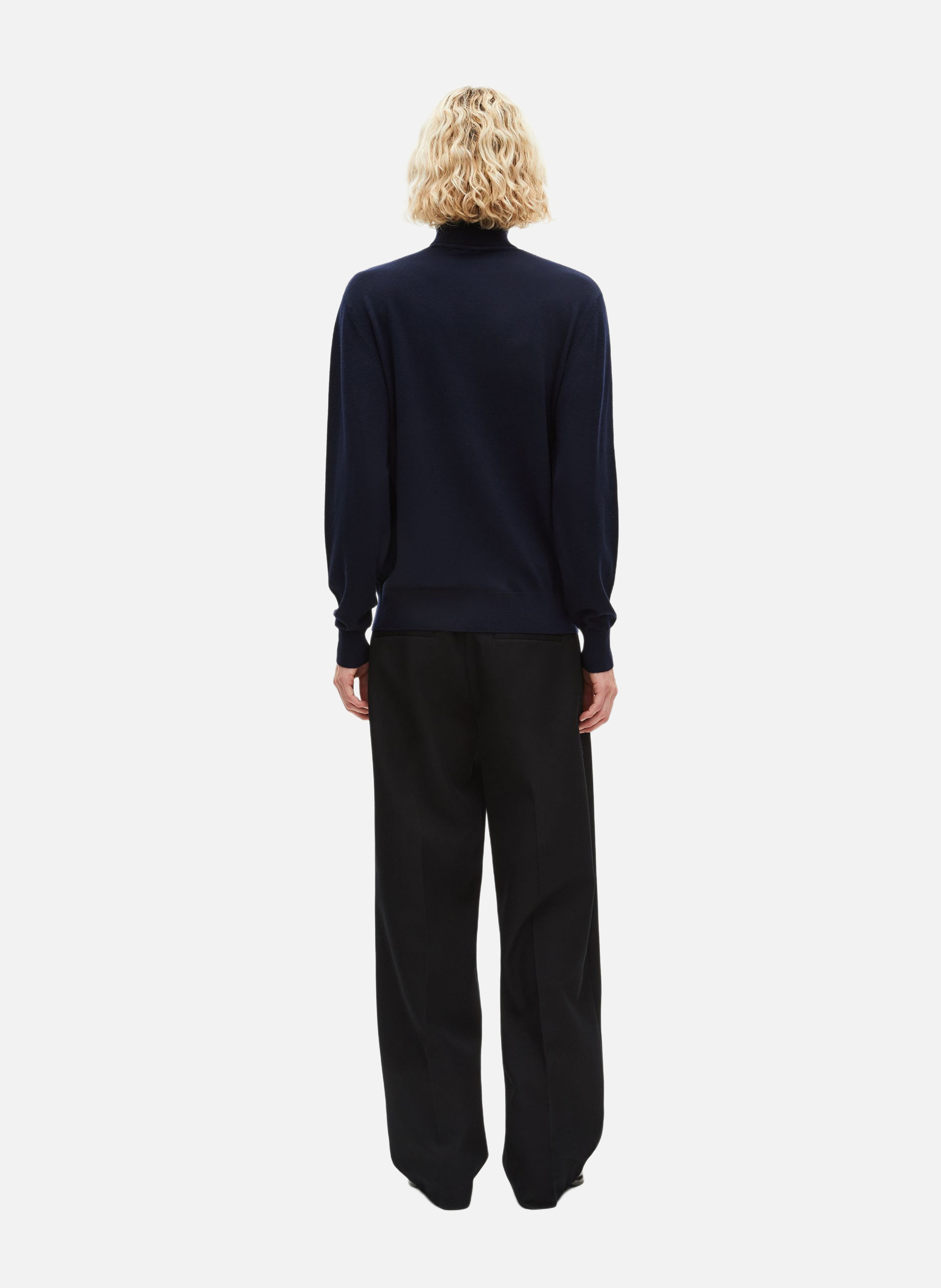 Merino wool roll-neck sweater THE KOOPLES Blue