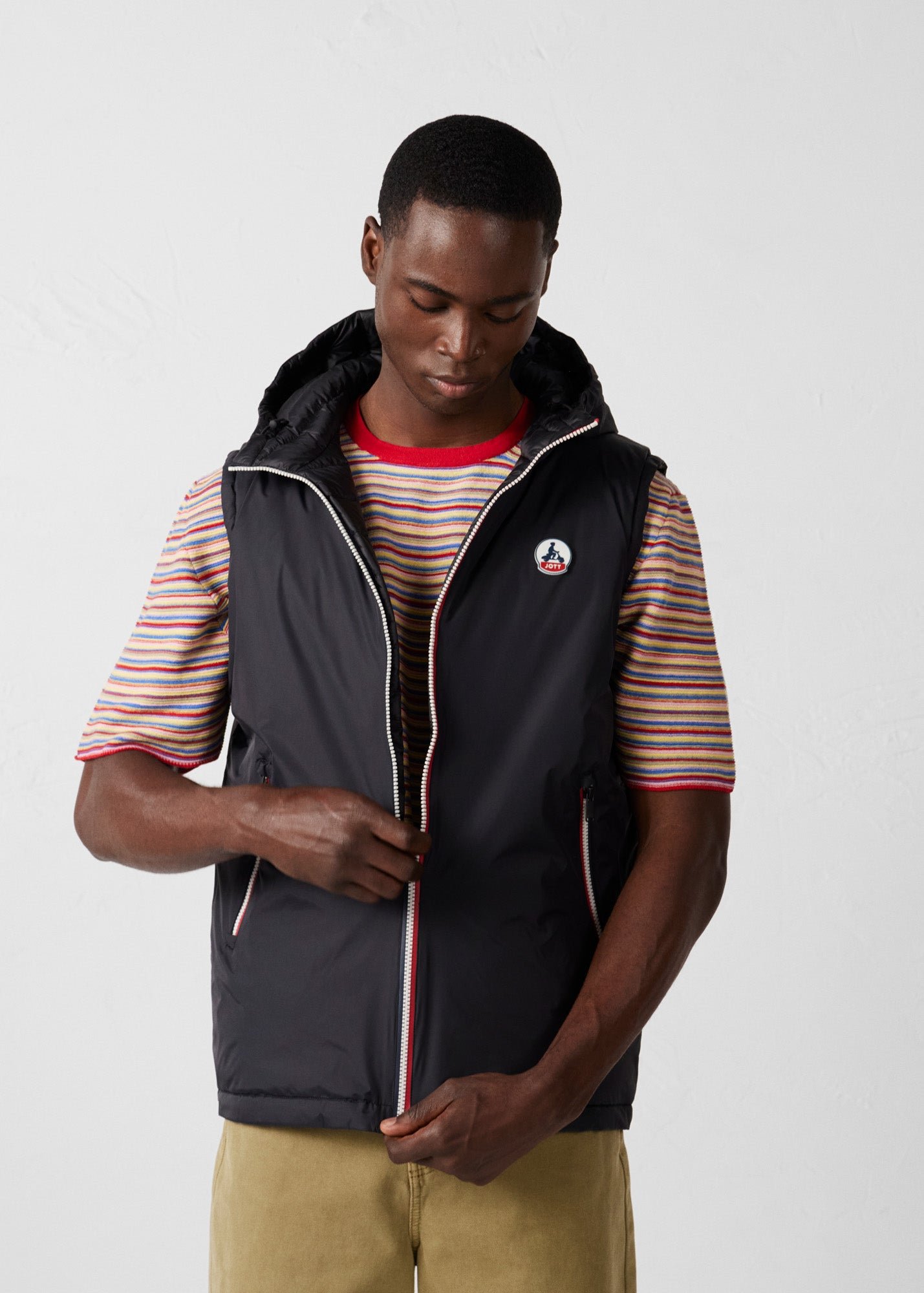 Doudoune réversible sans manches leudal JOTT Noir