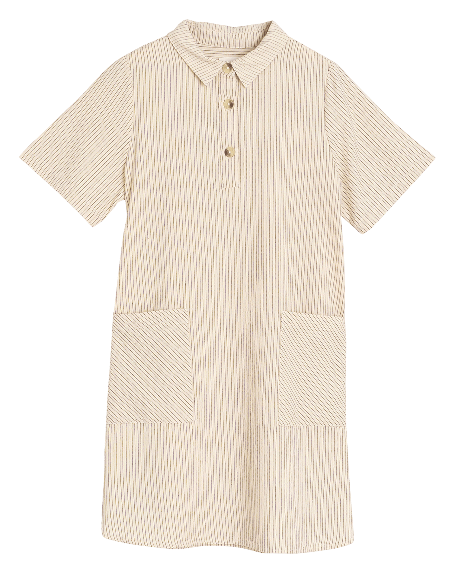 Kurzes Polokleid aus Bio-Baumwolle INDI & COLD Beige