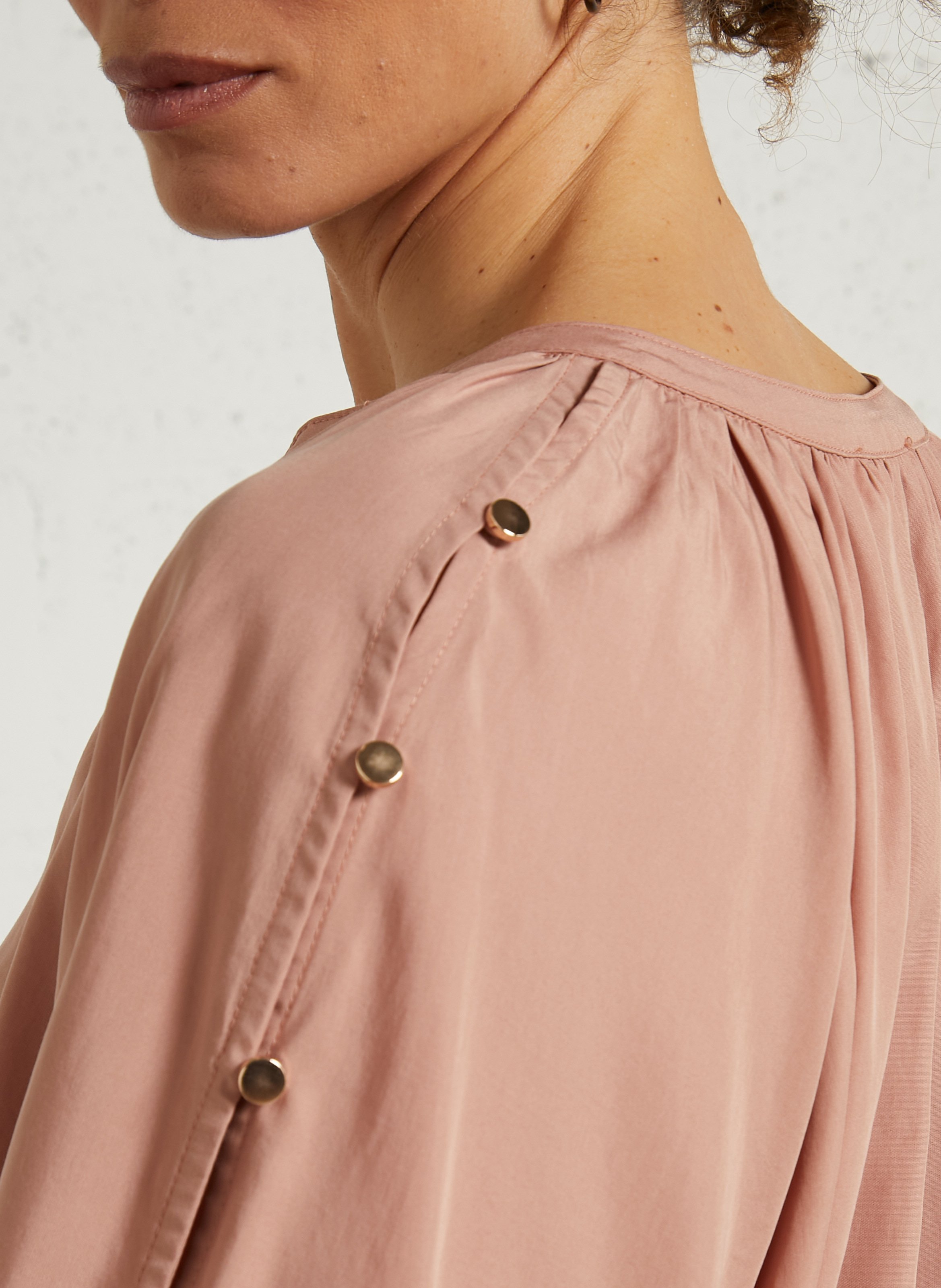 Oversized blouse with button details LA PETITE ETOILE Pink