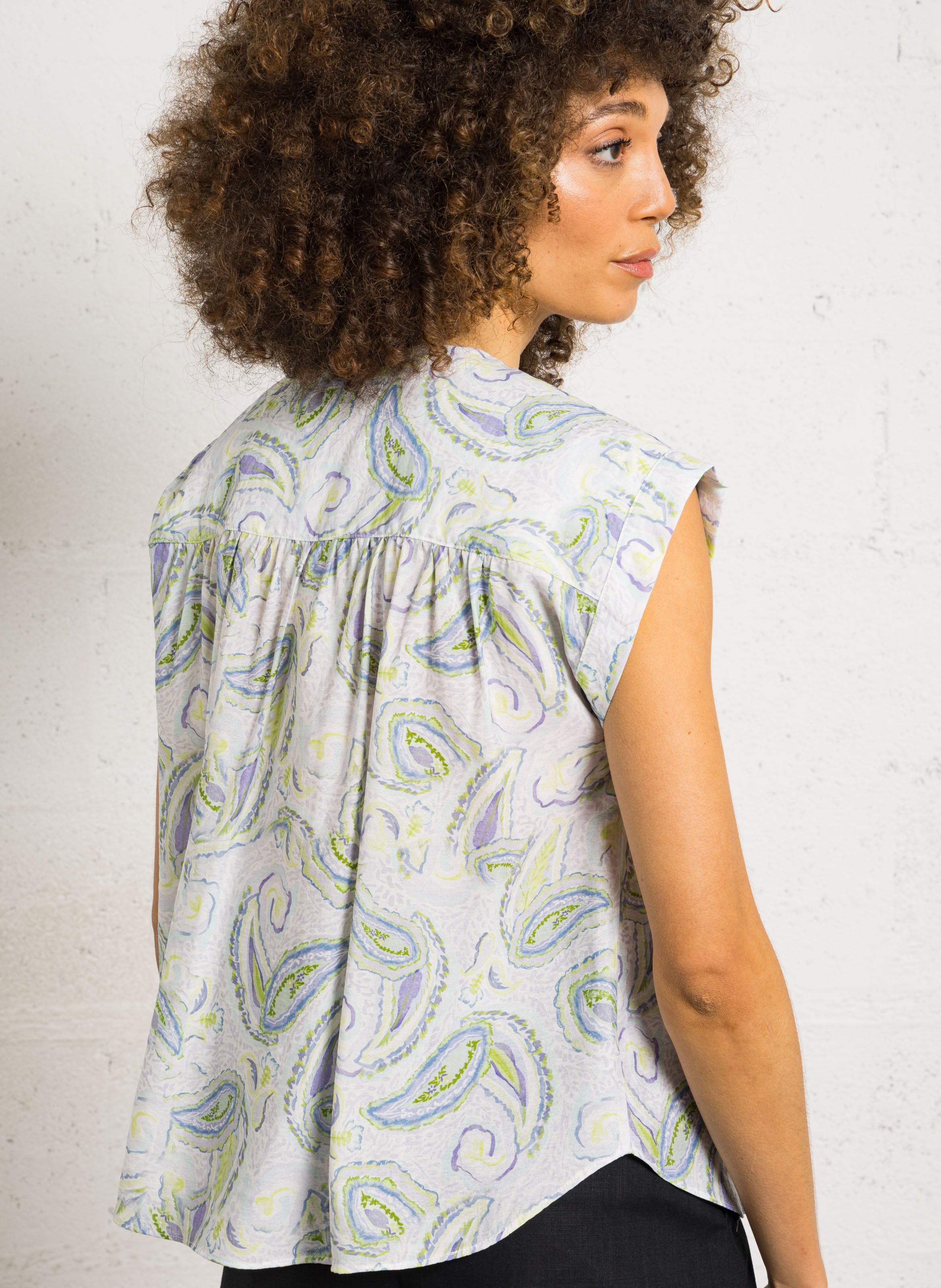 Top mit Blumenmuster SEE U SOON Blau