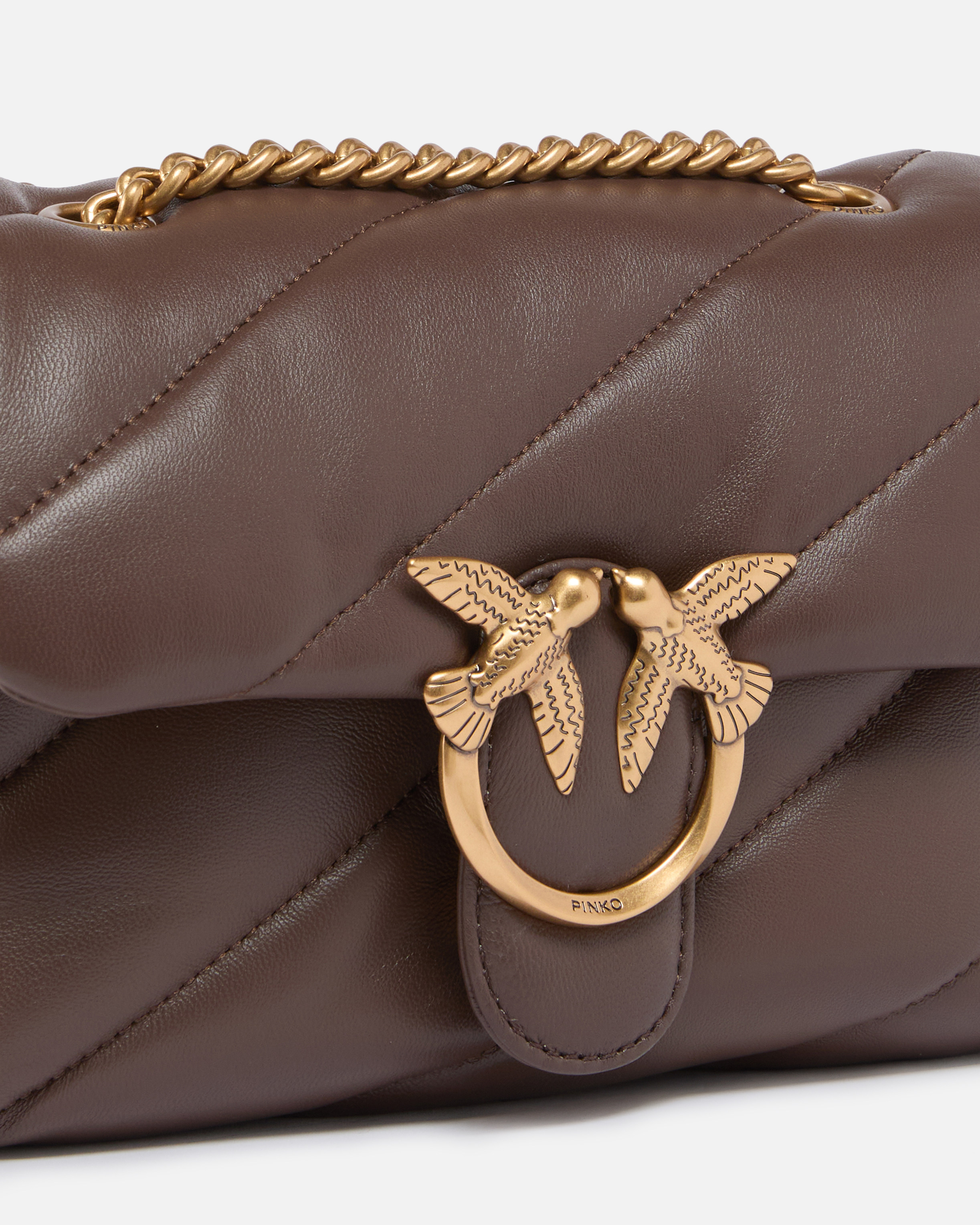 Petit sac bandoulière love bag puff maxi quilt PINKO Multicolore