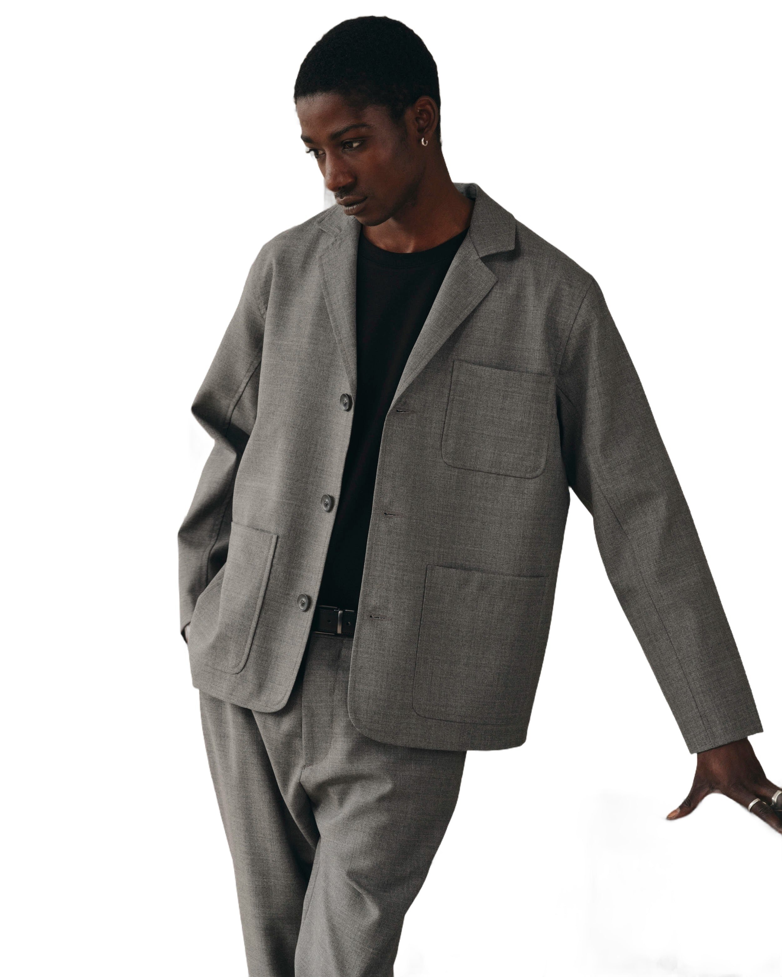 Casual blazer Nairo Steel Grey Noyoco Grey