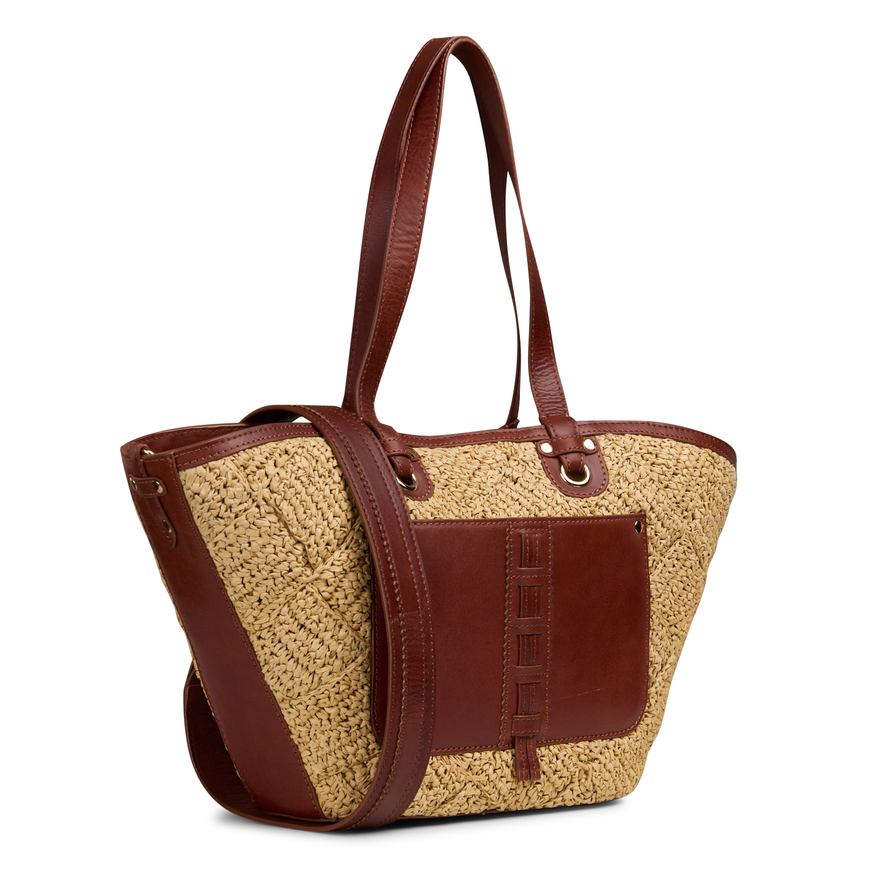 Rieten mand MAISON 123 Wit