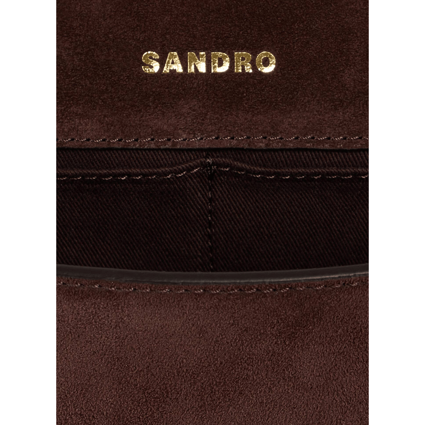 Suède handtas SANDRO Bruin